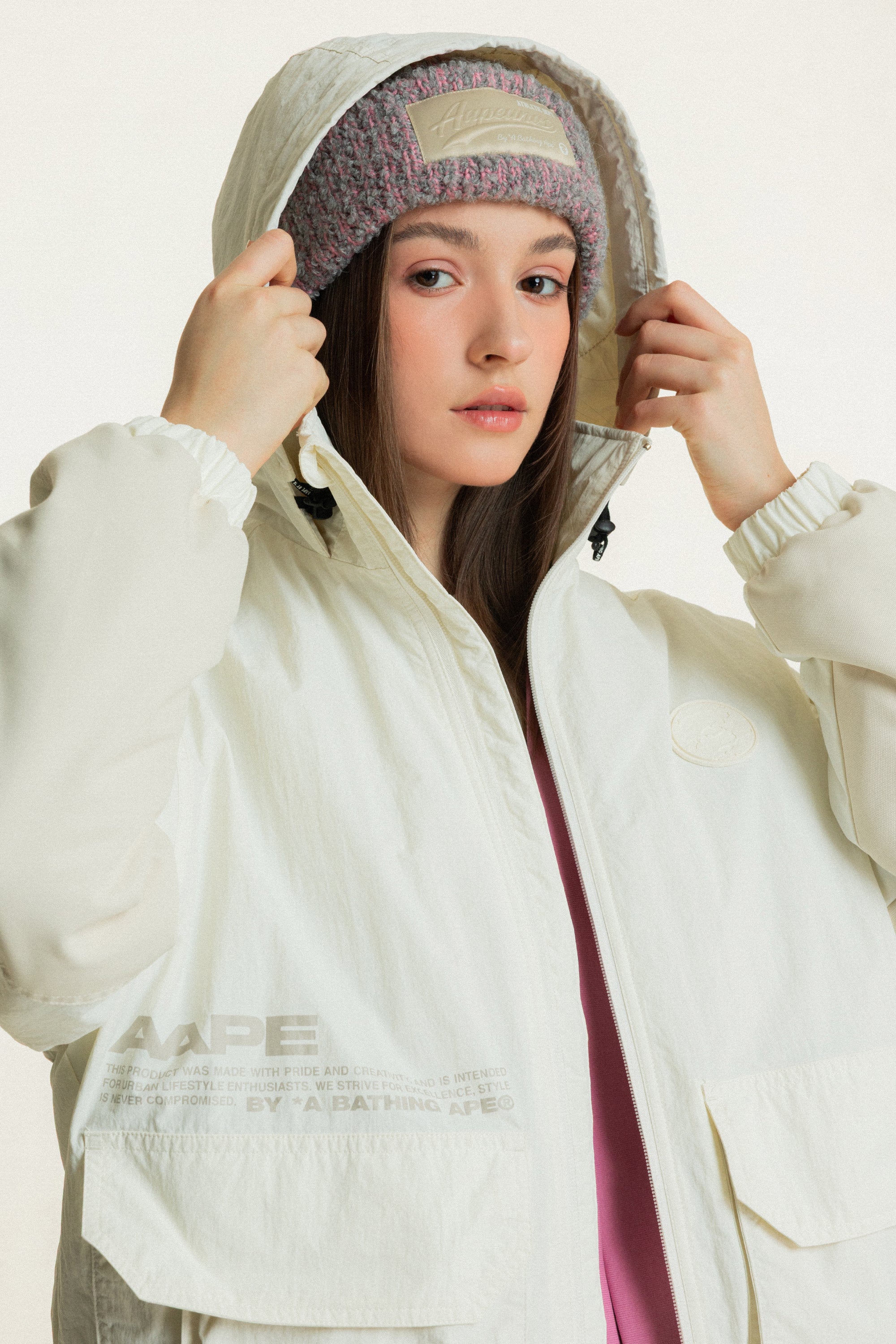 후드 퀼팅 자켓