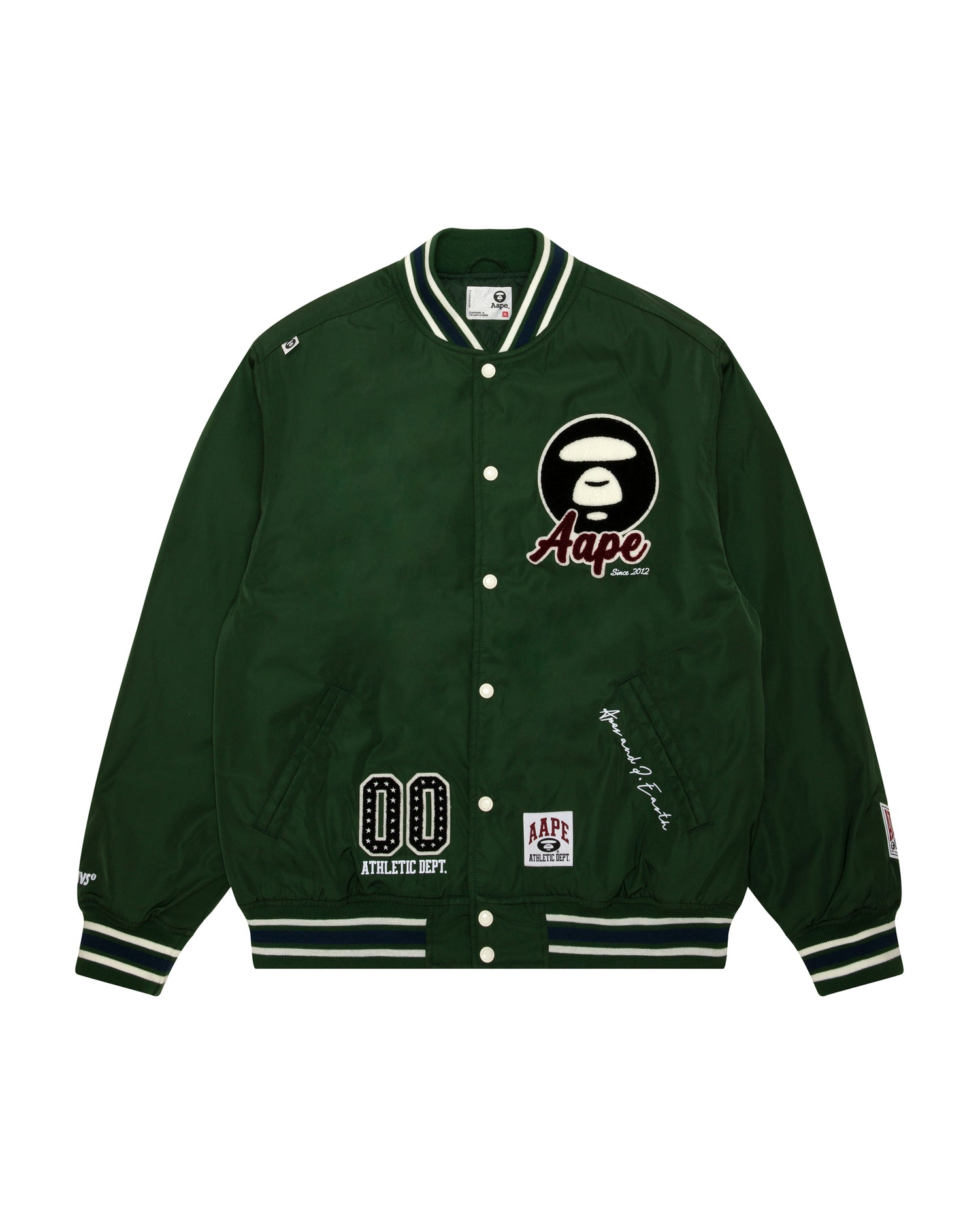 AAPE Moonface logo varsity jacket | Aape official website – AAPE.COM