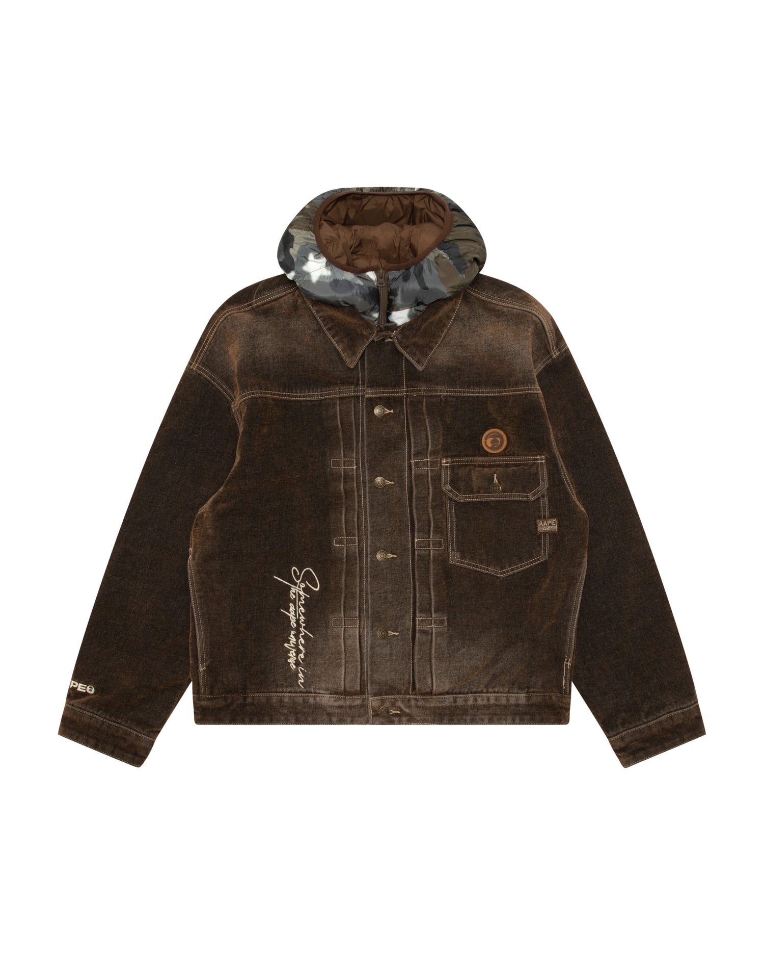 日本最大級の通販サイト AAPE HOODIE JACKET (detachable)