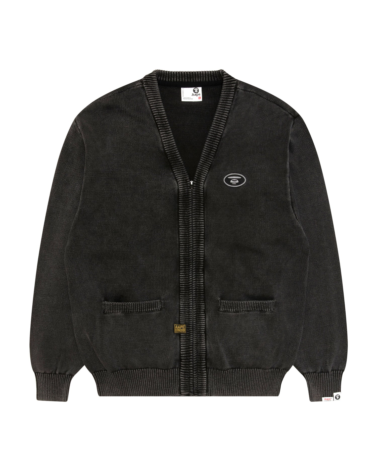 AAPE Moonface v-neck cardigan | Aape official website – AAPE.COM