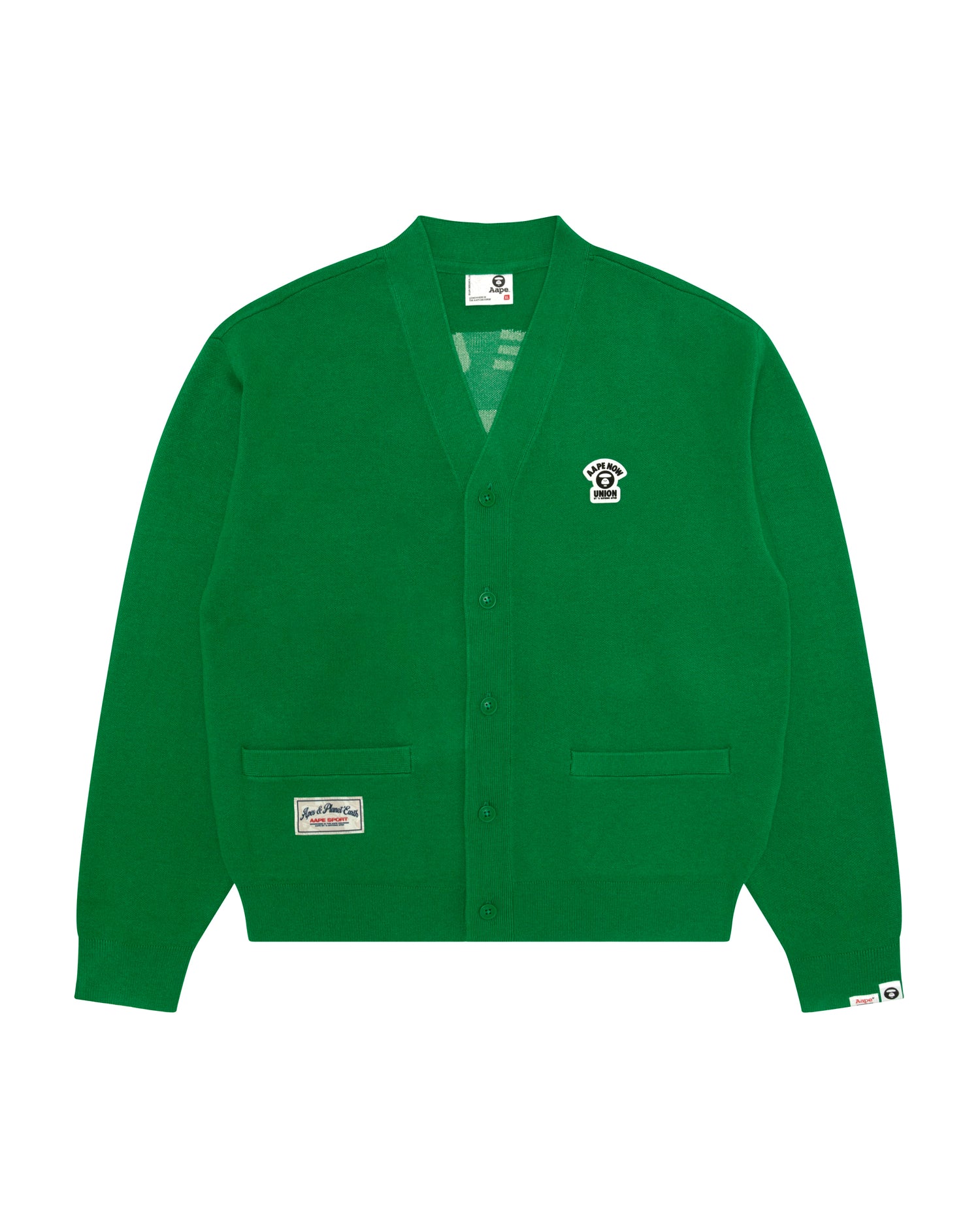 AAPE AAPENOW moonface v-neck cardigan | Aape official website