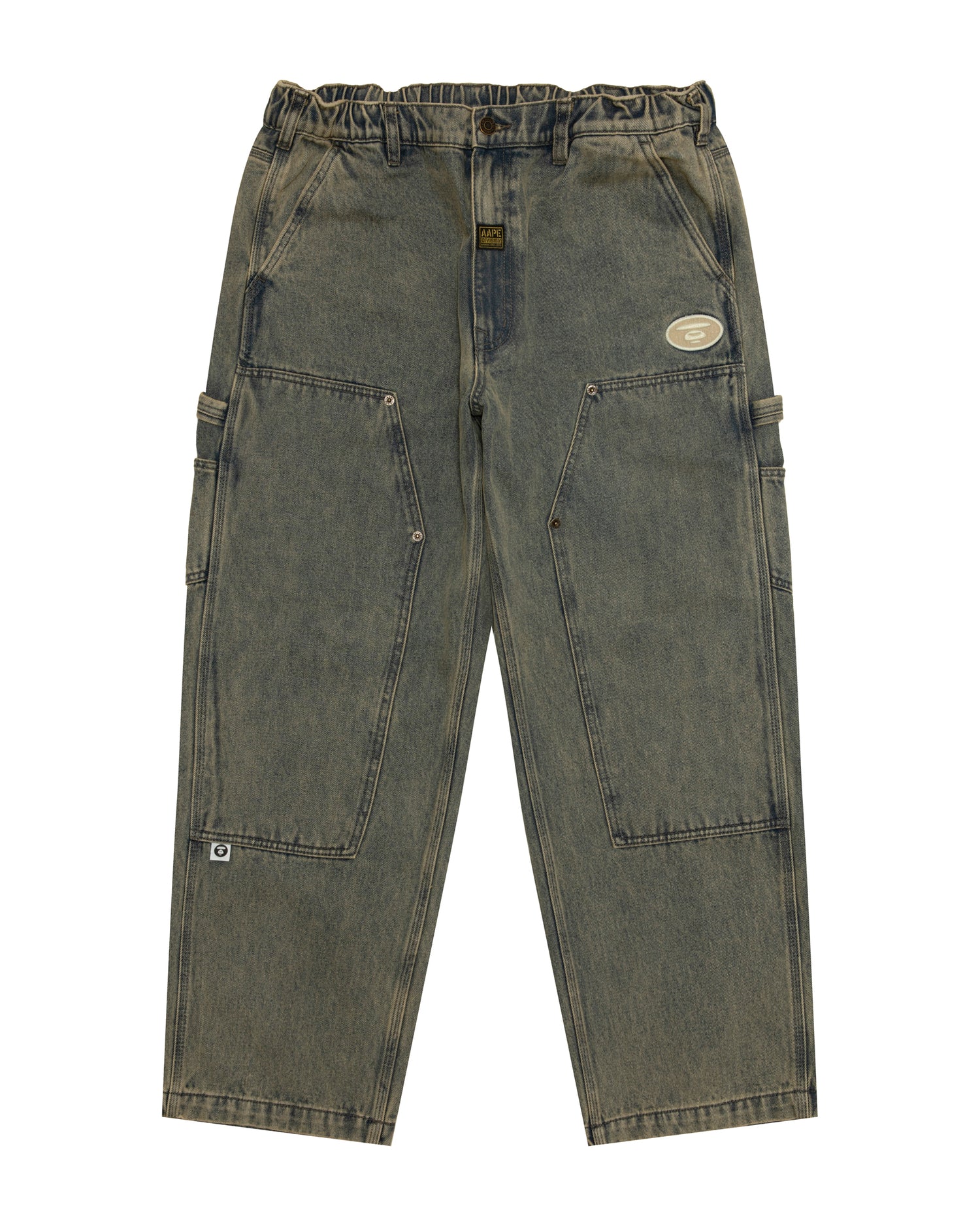 AAPE AAPEUNVS moonface washed denim pants | Aape official website