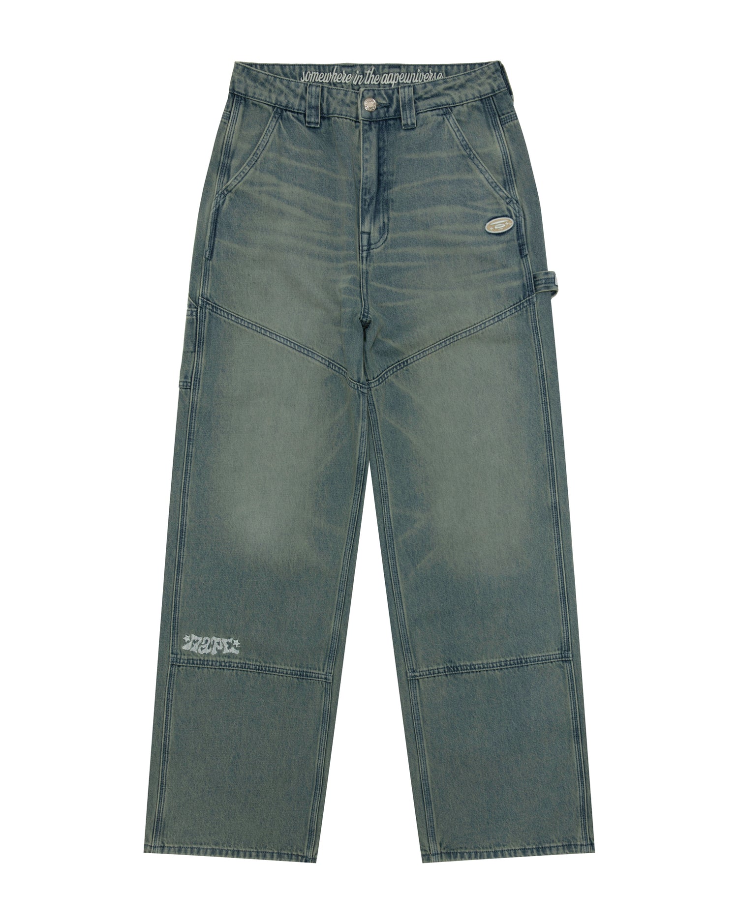 AAPE APUNVS moonface washed jeans | Aape official website – AAPE.COM