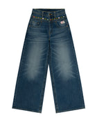 Jeans de pierna ancha bordados AAPEUNVS