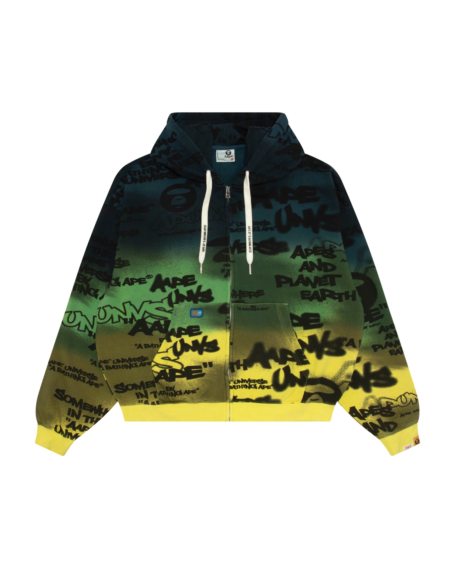 AAPE AAPEUNVS graffiti zip-up hoodie | Aape official website