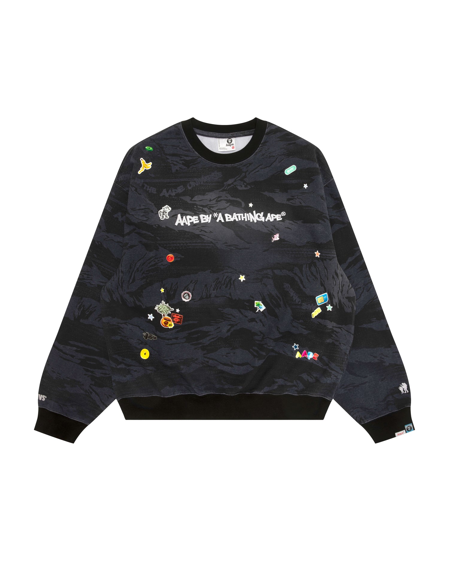 AAPE Sticker print crew neck sweatshirt | Aape official website