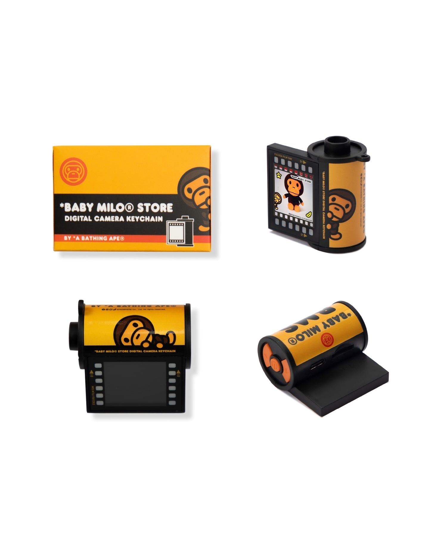 BABY MILO camera デジタル カメラ キーホルダー BABY MILO® STORE Baby Milo digital camera keychain | Aape official