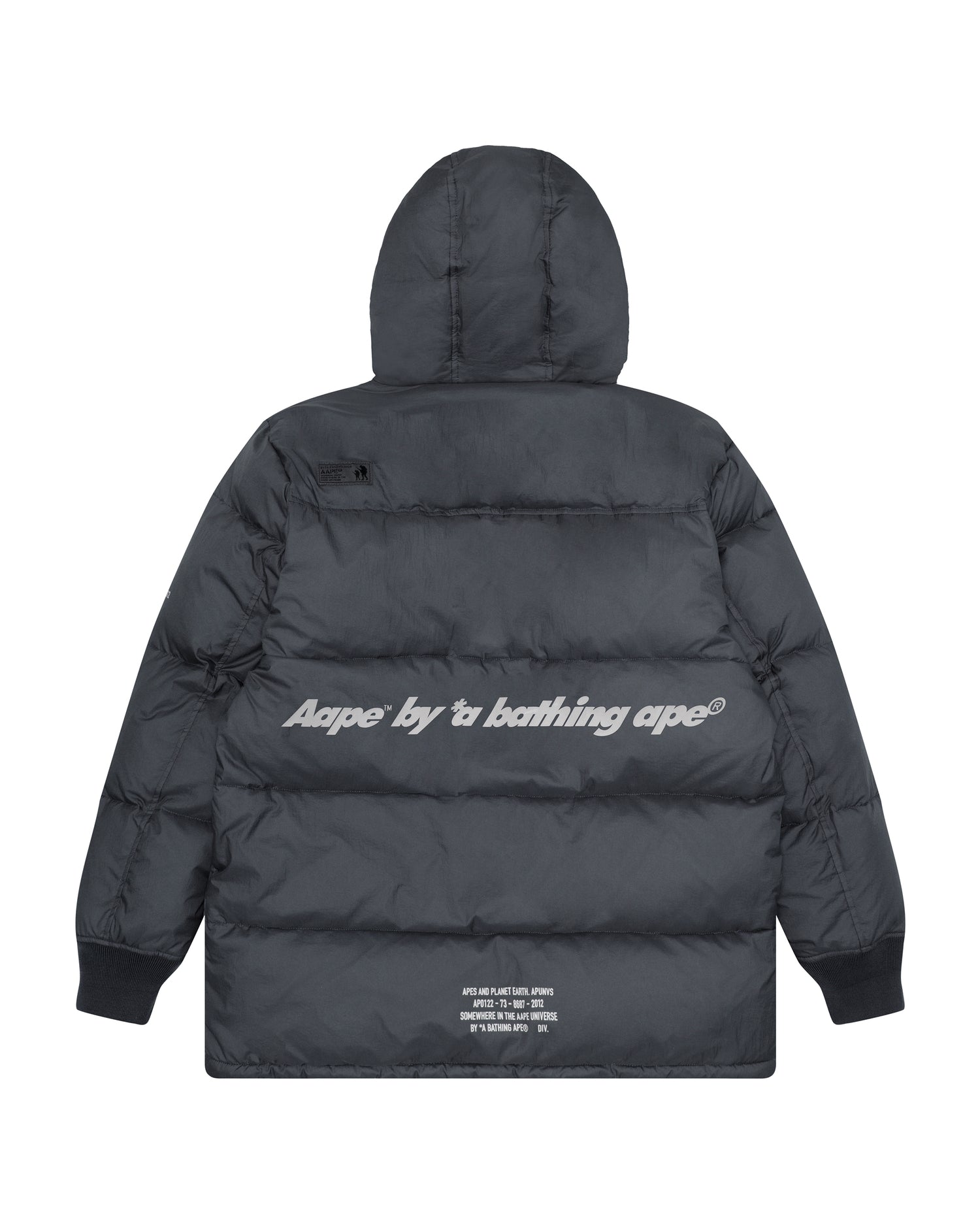 AAPE Moonface hooded zip-up down jacket | Aape official website