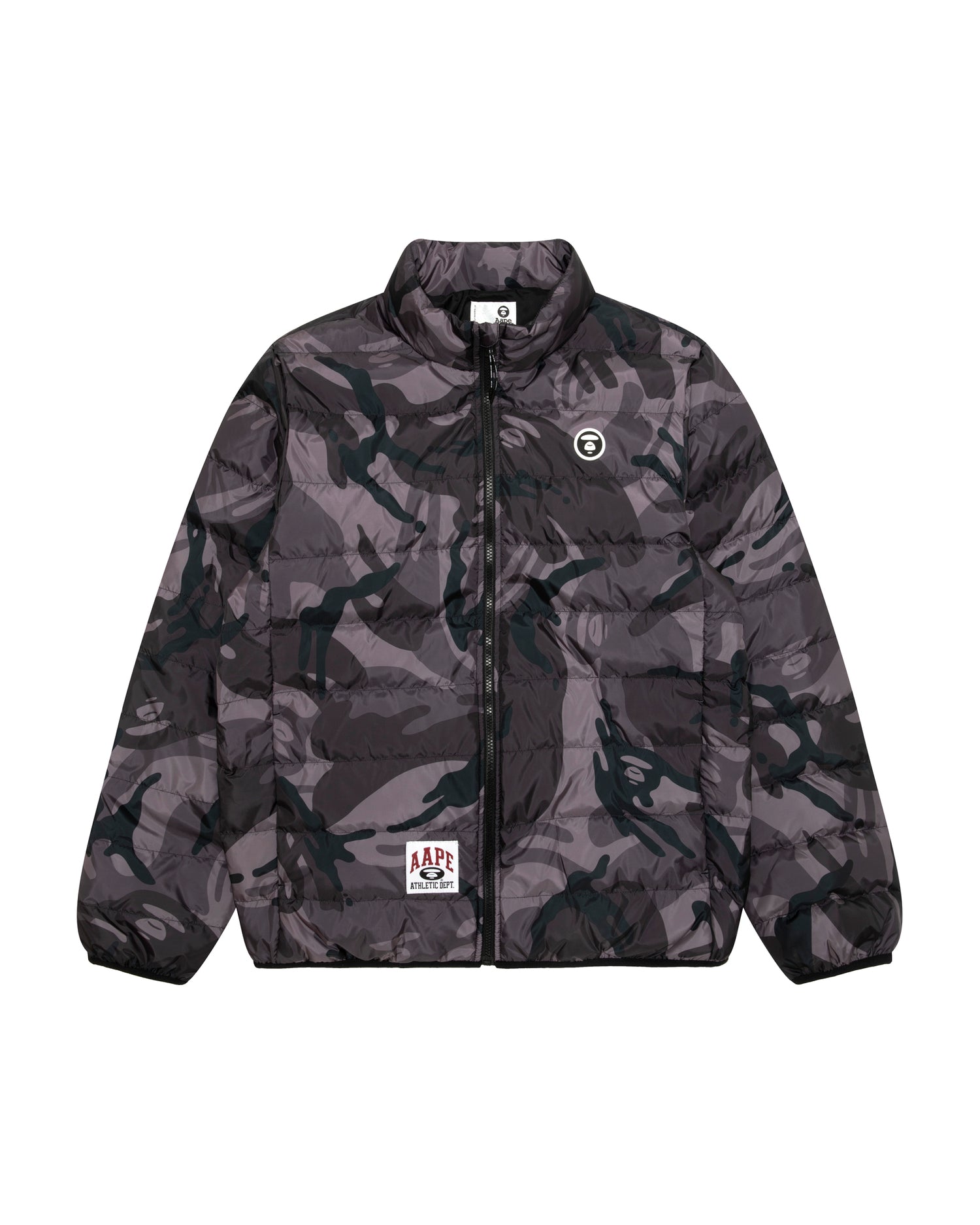 AAPE AAPEUNVS moonface hooded down jacket | Aape official website
