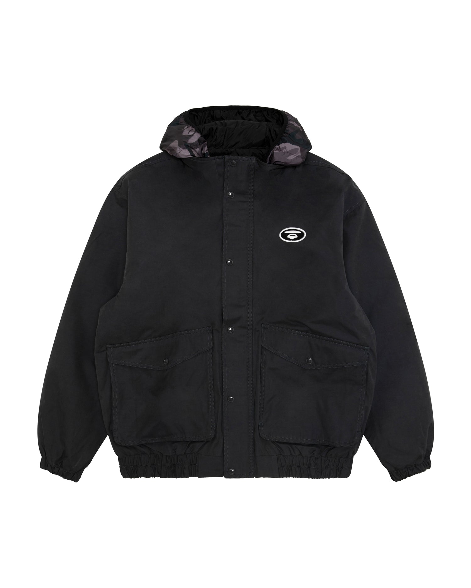 AAPE Moonface hooded down jacket | Aape official website – AAPE.COM