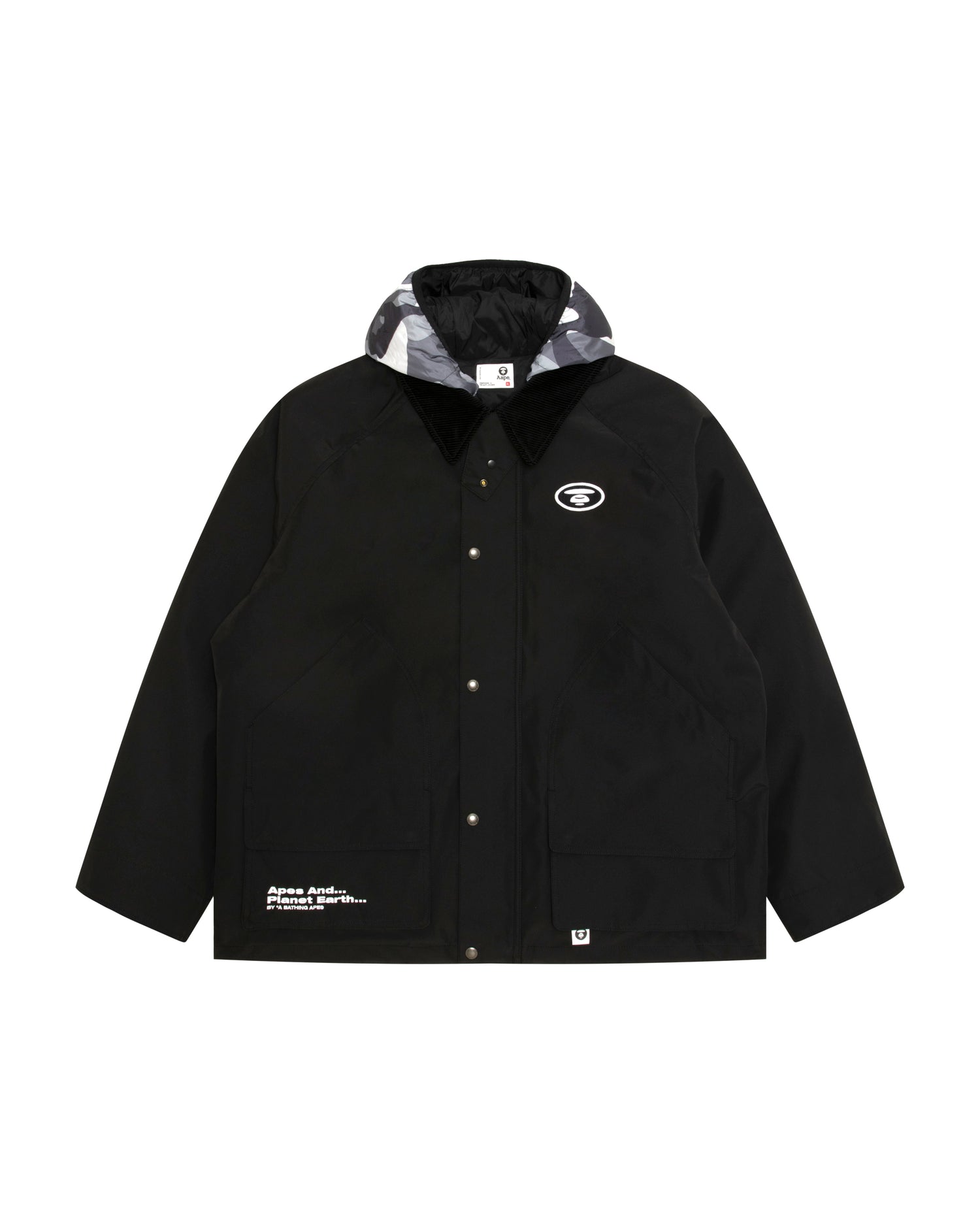 AAPE Moonface hooded down jacket | Aape official website – AAPE.COM