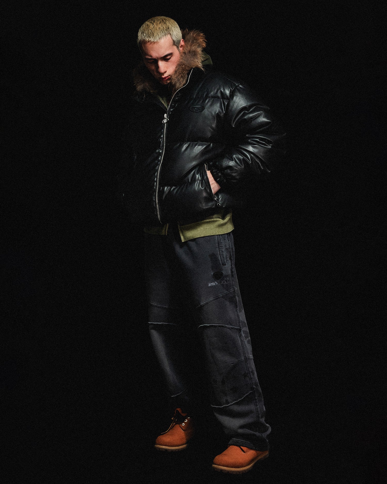 AAPE AAPEUNVS moonface zip-up puffer jacket | Aape official