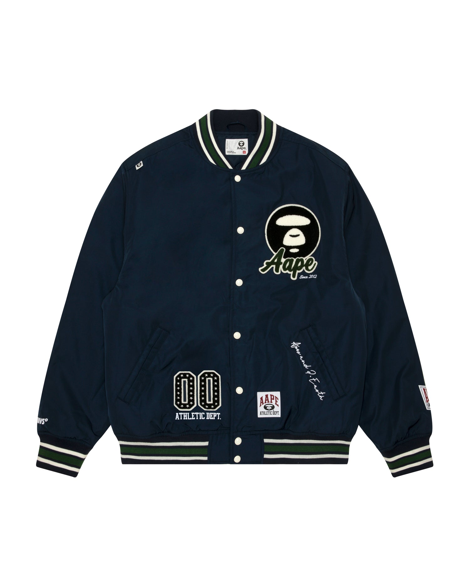 AAPE Moonface logo varsity jacket | Aape official website – AAPE.COM