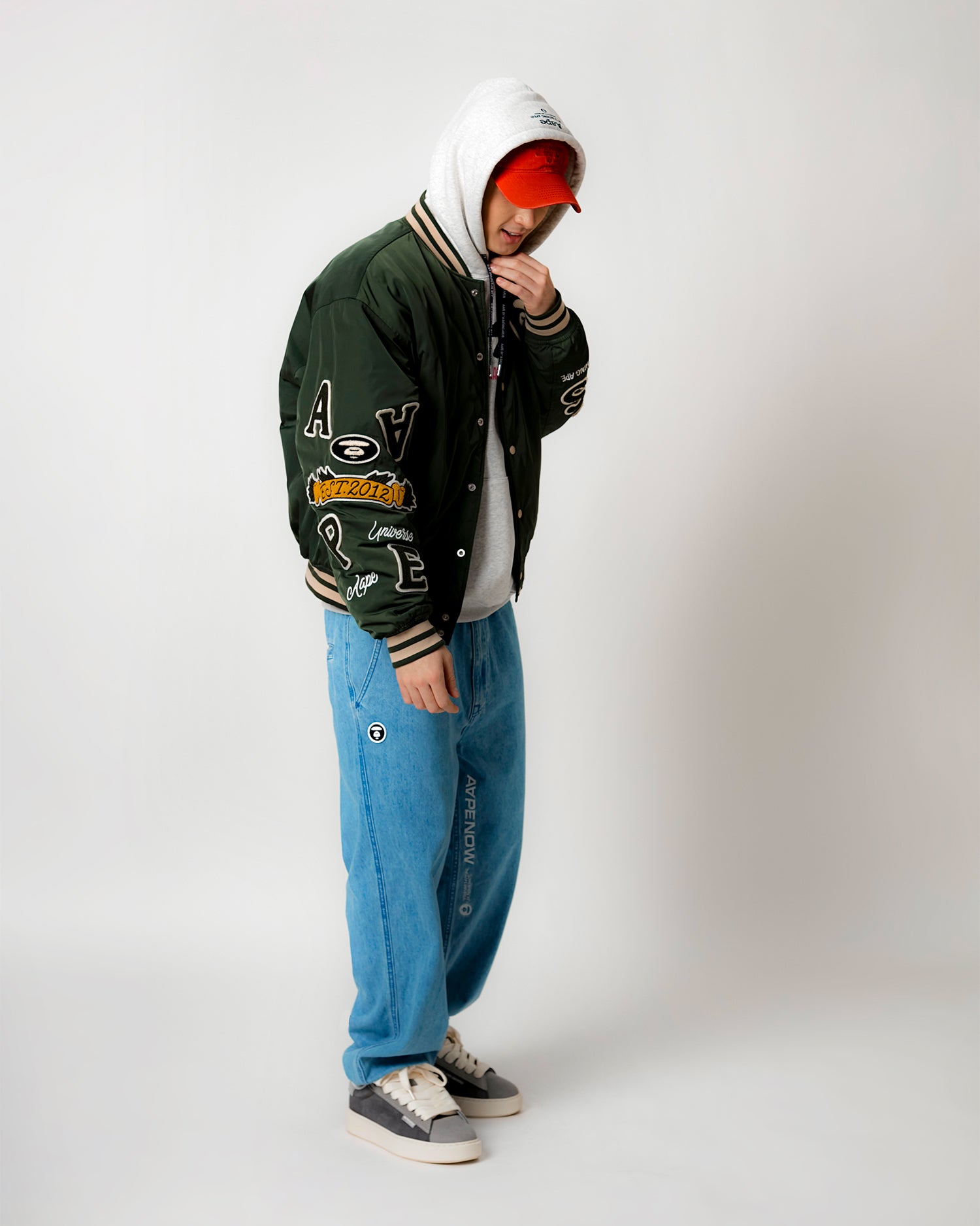 AAPE Moonface varsity jacket | Aape official website – AAPE.COM