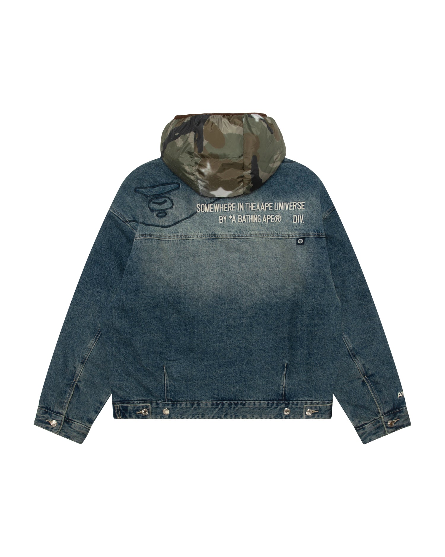 AAPE Hooded denim jacket | Aape official website – AAPE.COM