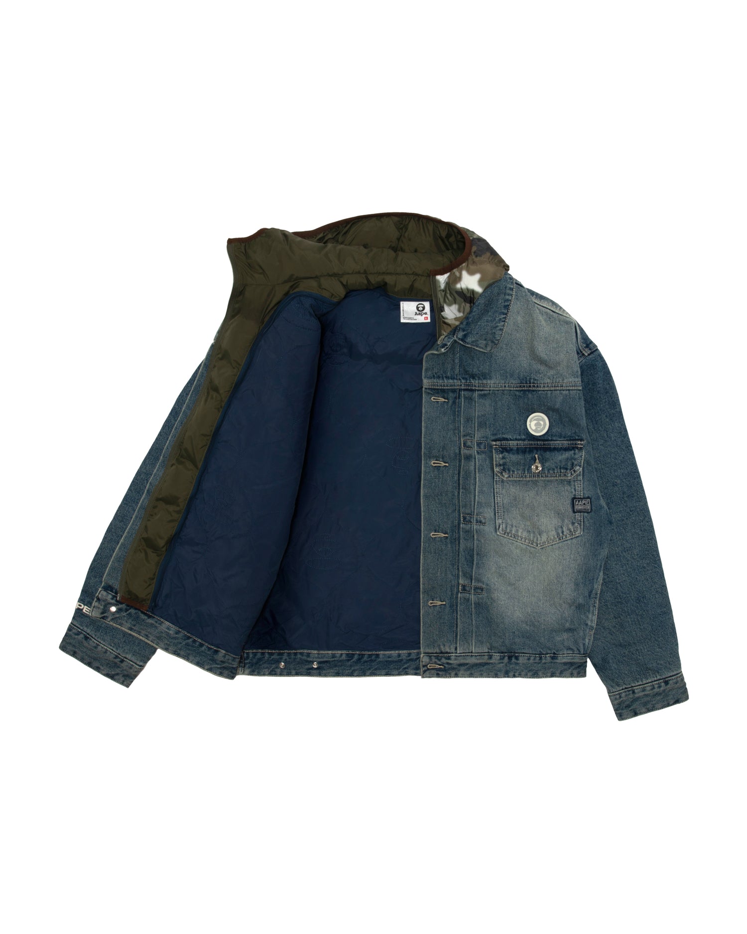 AAPE Hooded denim jacket | Aape official website – AAPE.COM