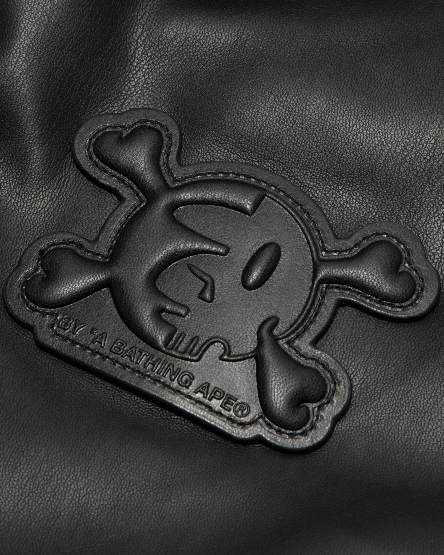 AAPE X erased hooded leather jacket | Aape official website – AAPE.COM