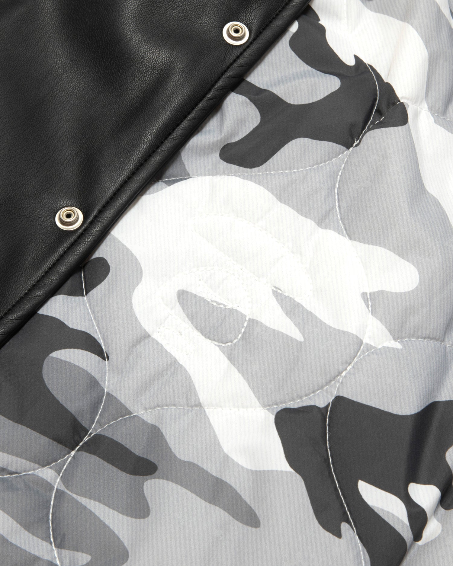 AAPE X erased hooded leather jacket | Aape official website – AAPE.COM