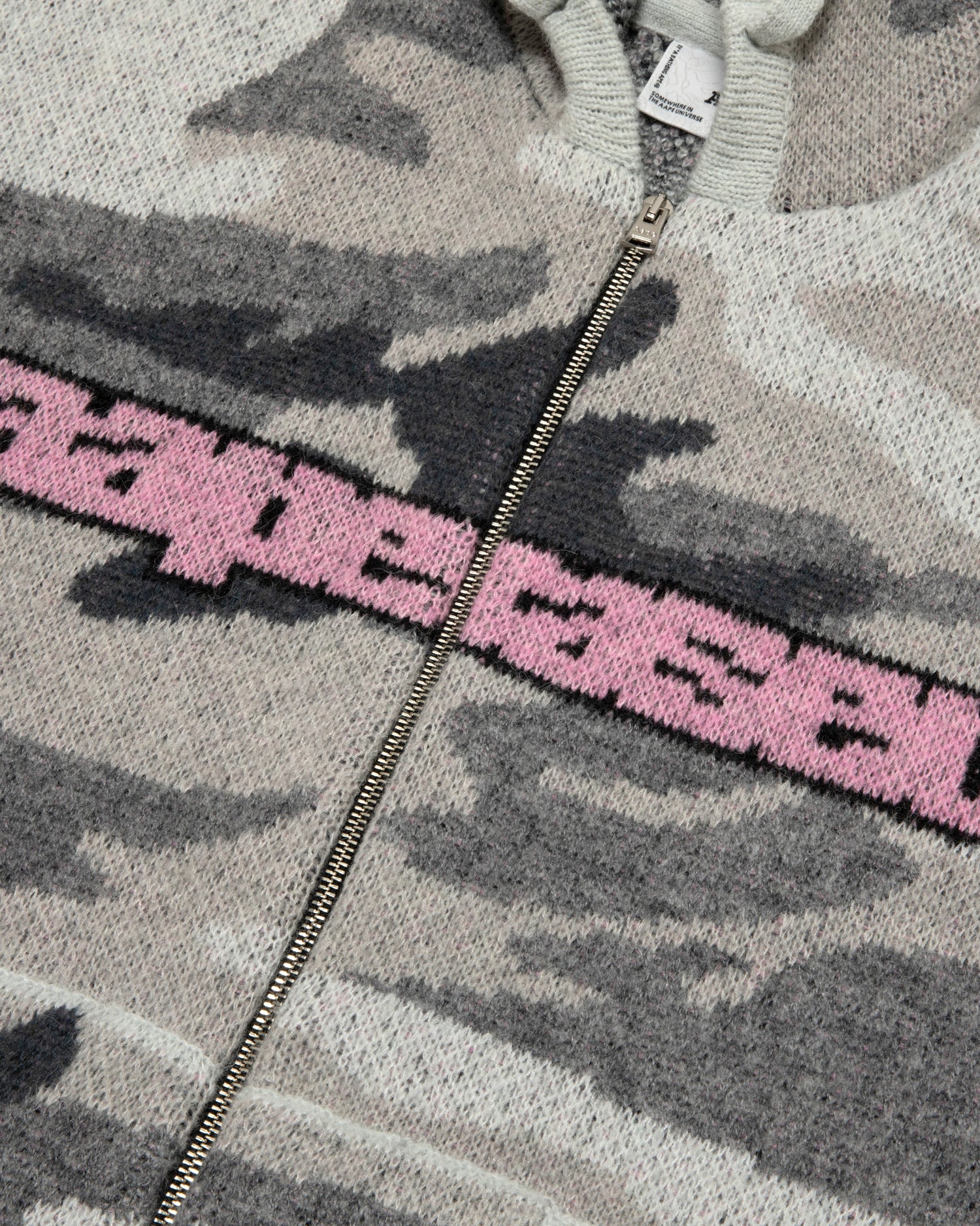 AAPE X Erased camo knit hoodie | Aape official website – AAPE.COM