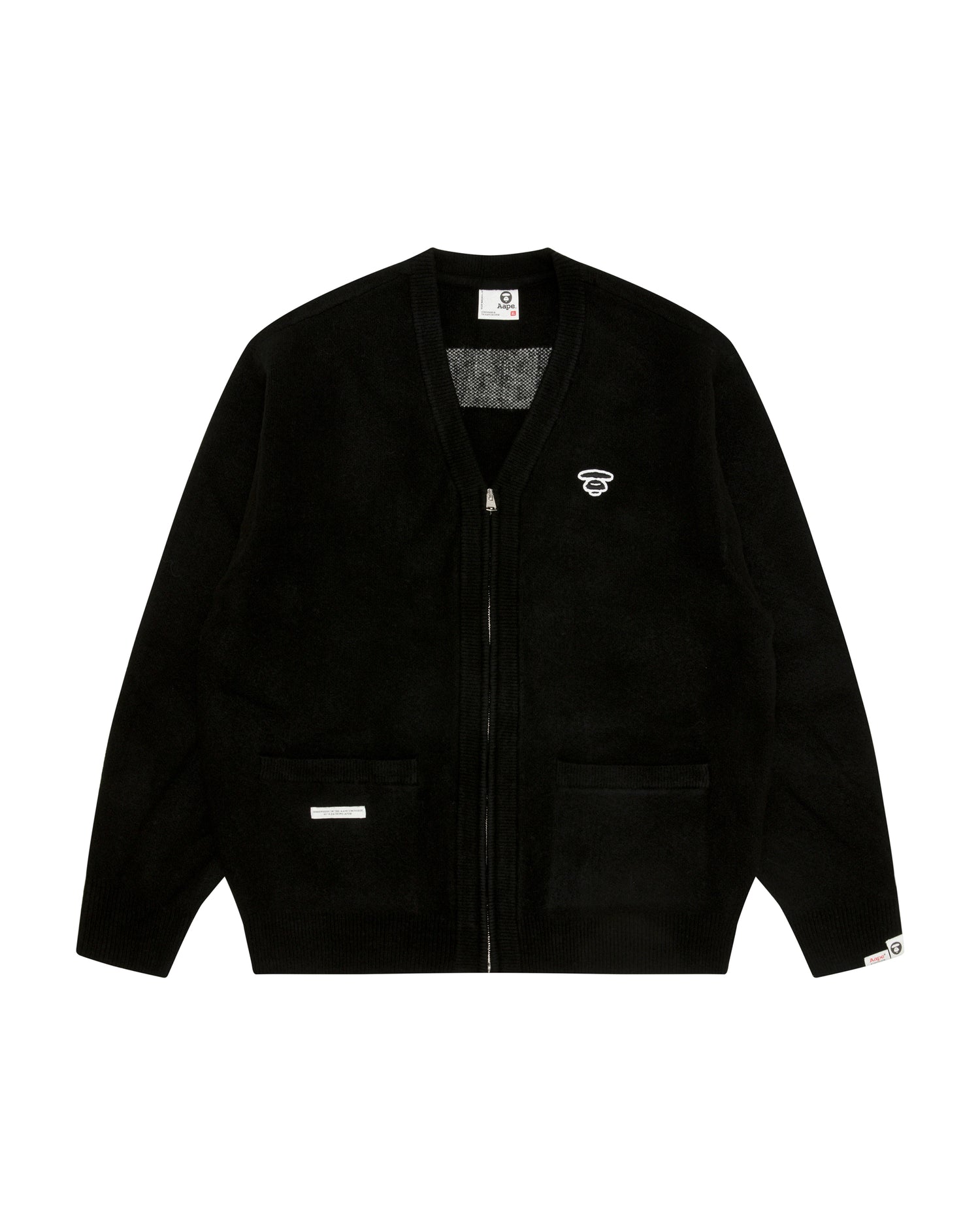 Aape カーディガン AAPE Moonface logo zip-up cardigan | Aape official website – AAPE.COM