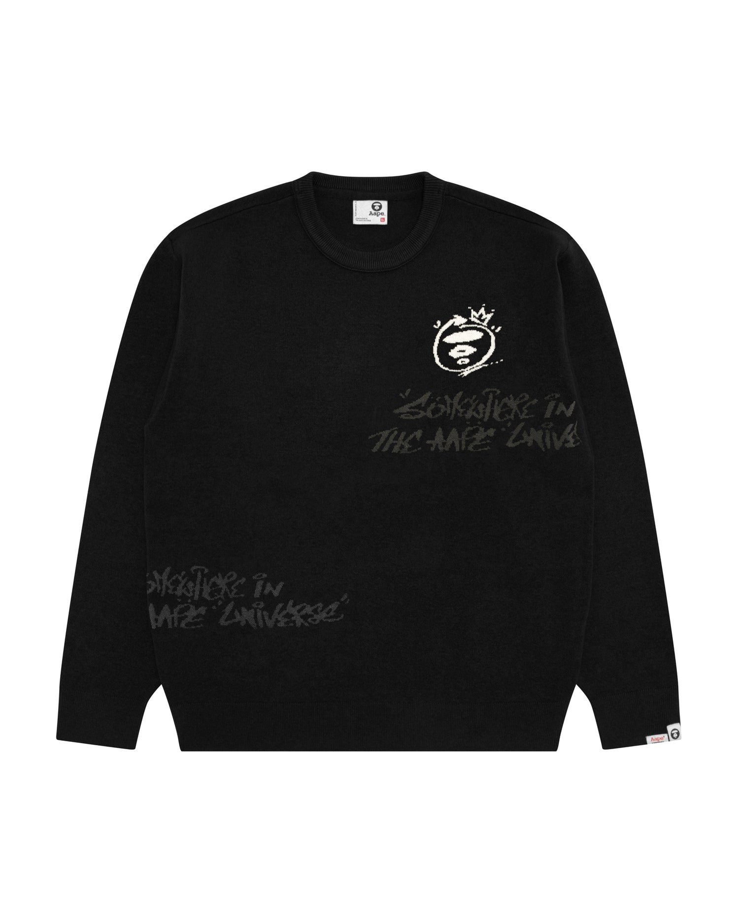 AAPE AAPEUNVS moonface graphic sweater | Aape official website