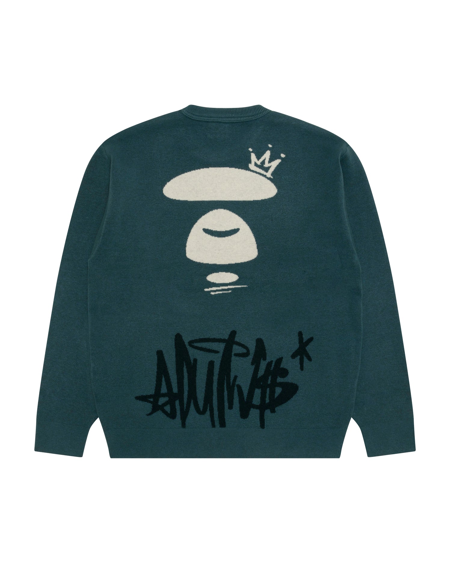AAPE AAPEUNVS moonface graphic sweater | Aape official website