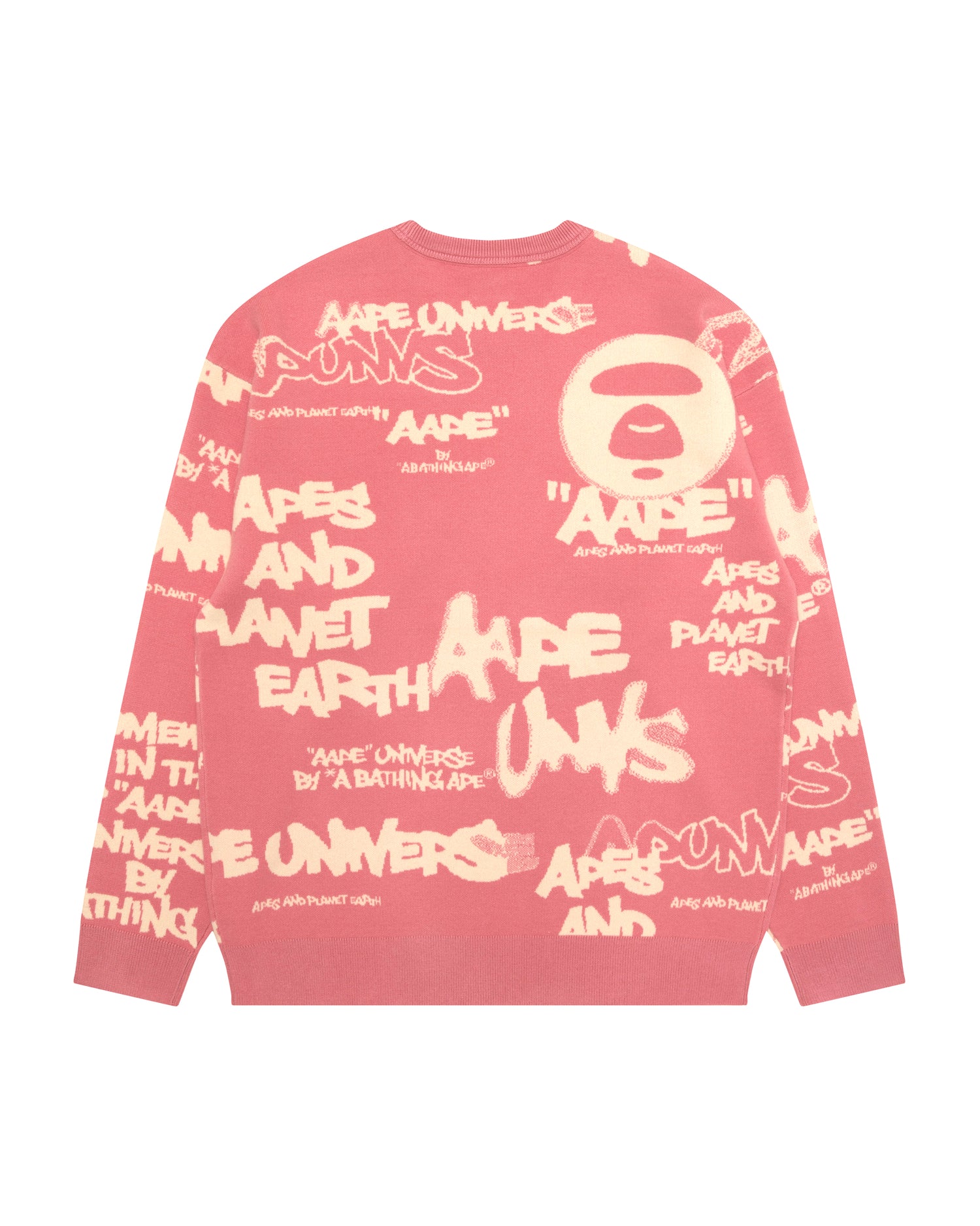 AAPE AAPEUNVS moonface crew neck sweater | Aape official website