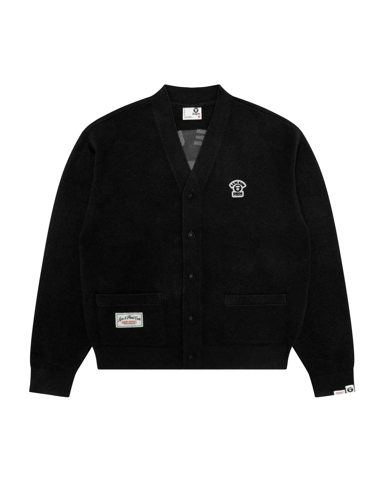 AAPE AAPENOW moonface v-neck cardigan | Aape official website