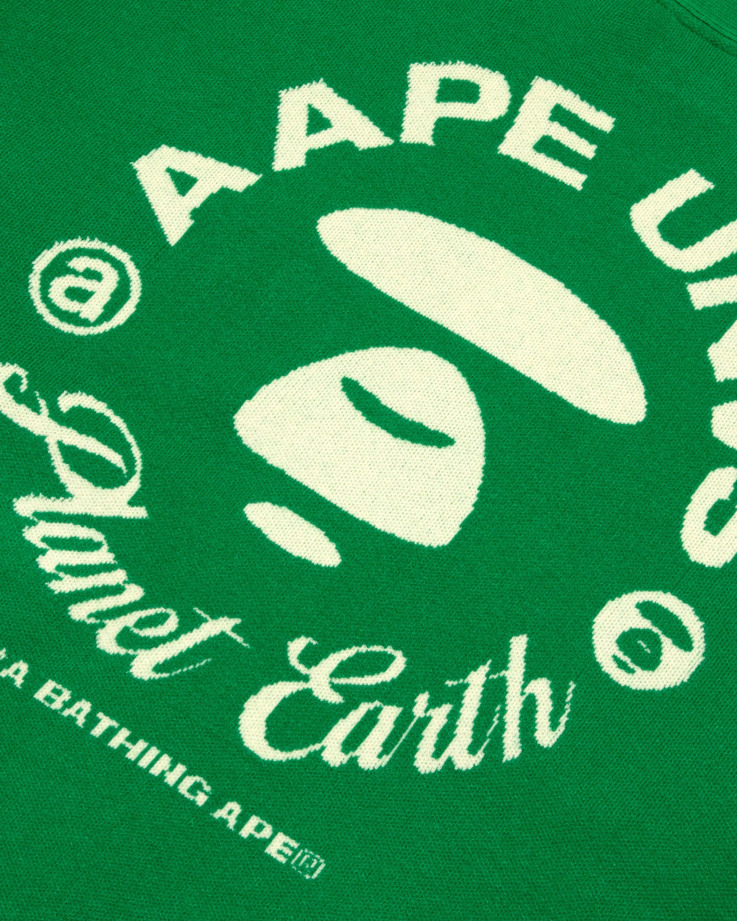 AAPE AAPENOW moonface v-neck cardigan | Aape official website