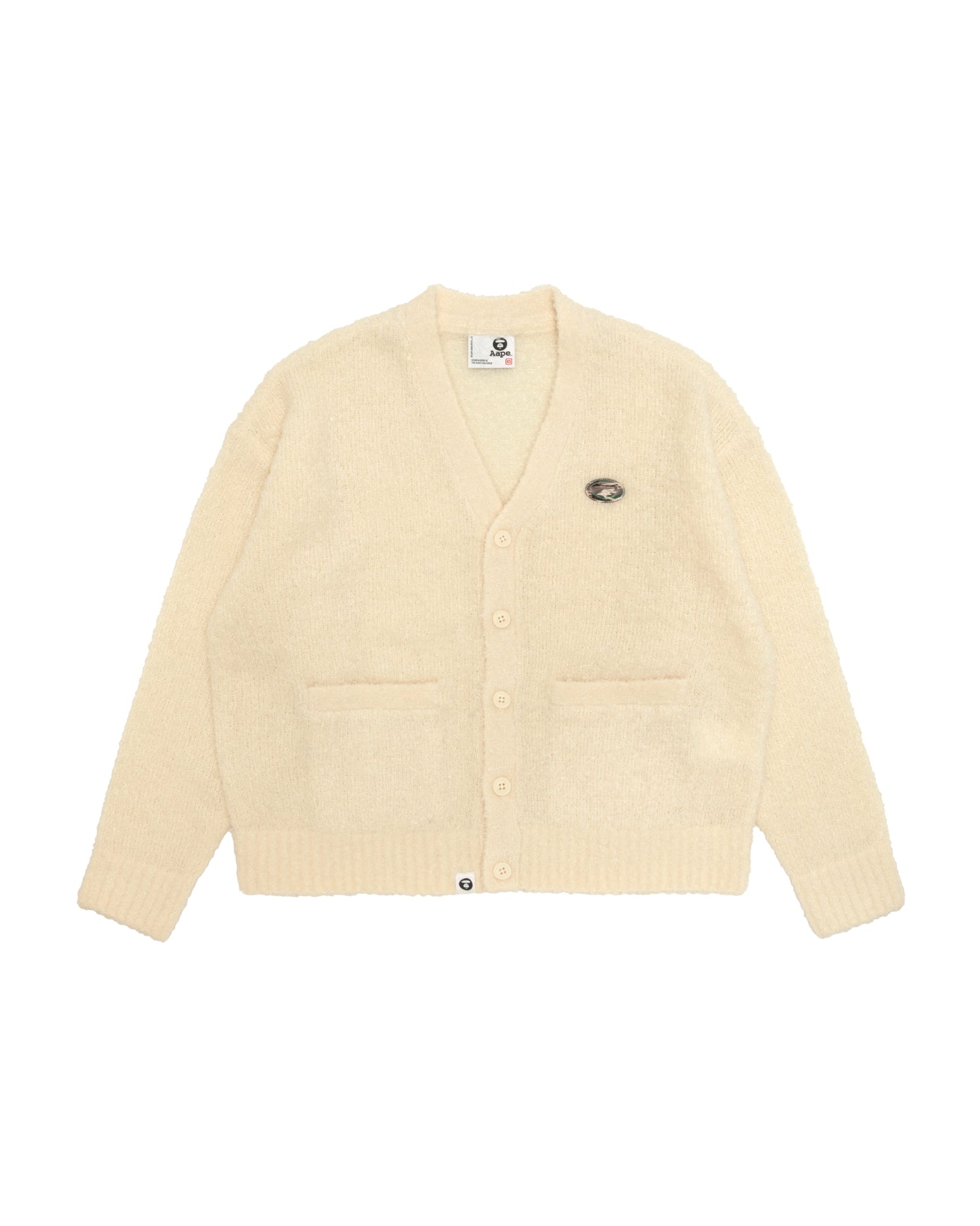AAPE Moonface v-neck cardigan | Aape official website – AAPE.COM