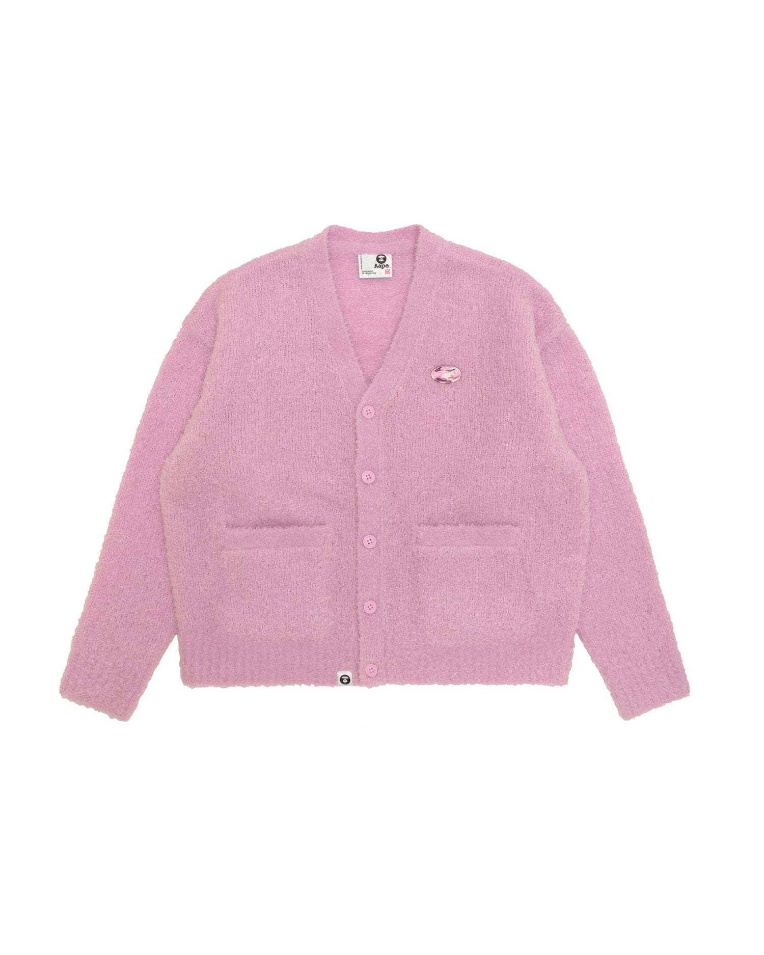 AAPE Moonface v-neck cardigan | Aape official website – AAPE.COM