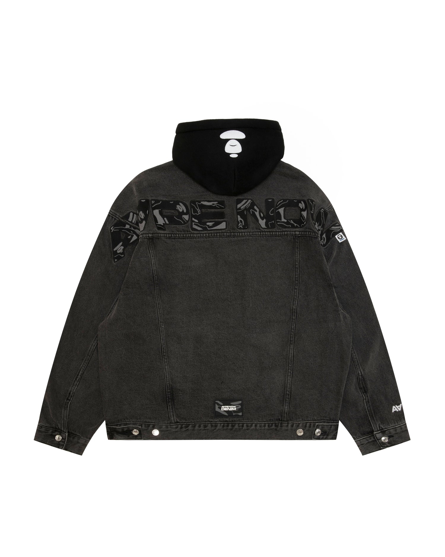 AAPE AAPENOW moonface hooded denim jacket | Aape official website