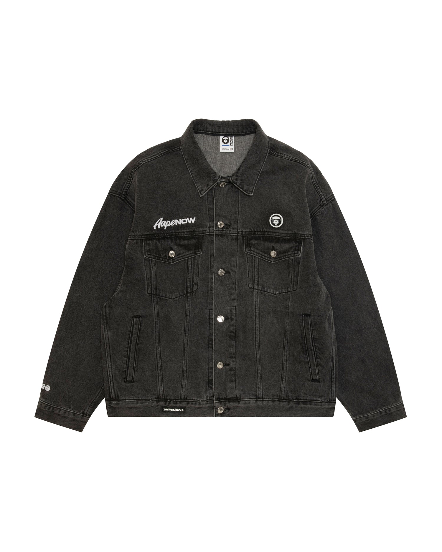 AAPE AAPENOW moonface hooded denim jacket | Aape official website
