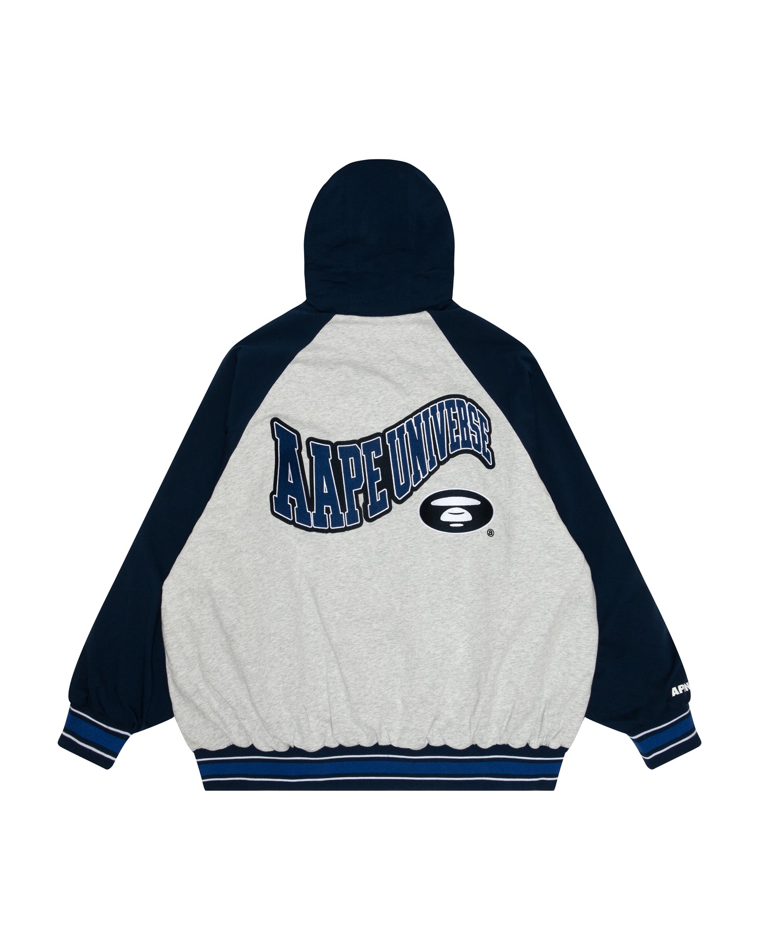 AAPE Moonface embroidered reversible zip-up hoodie | Aape official