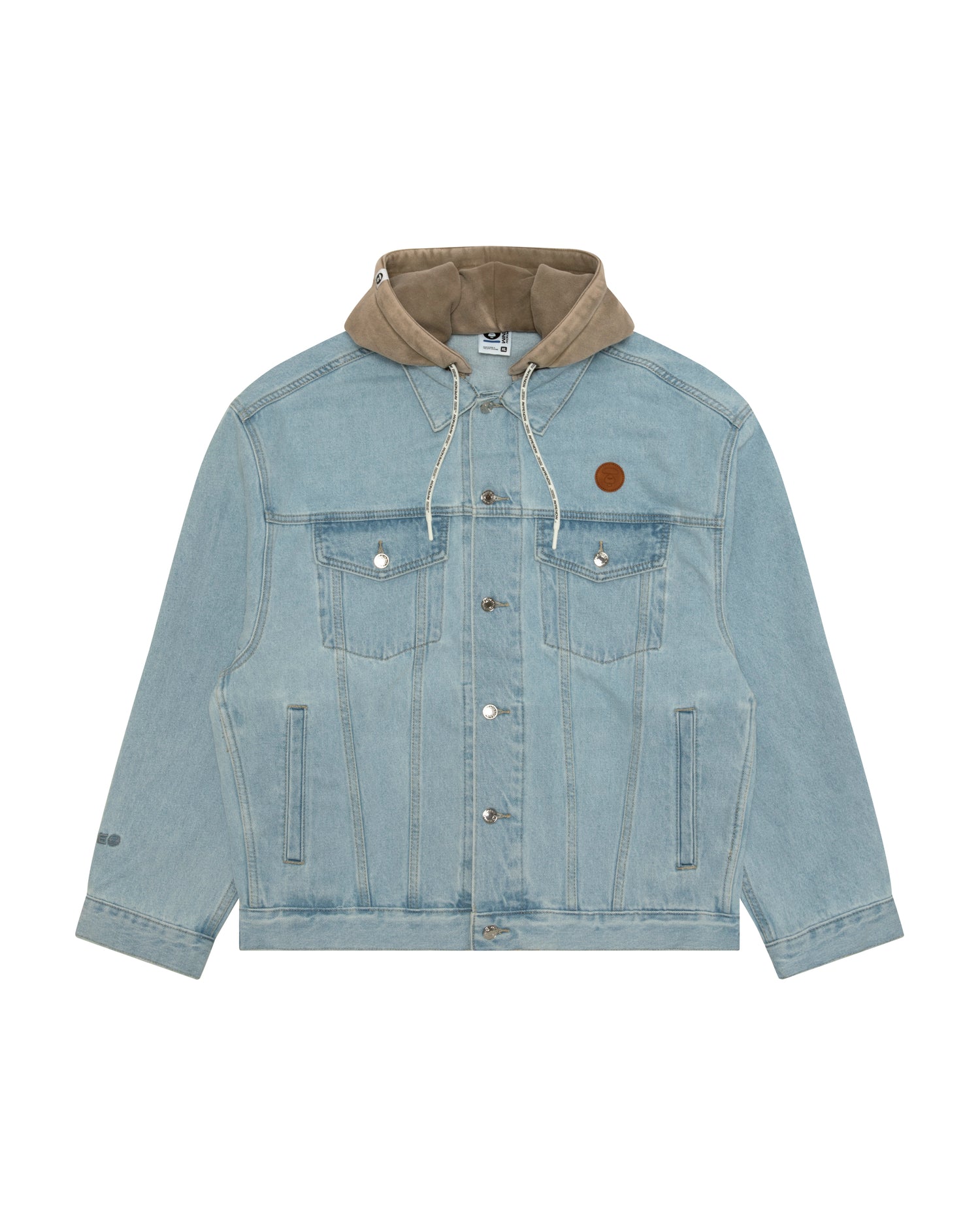AAPE AAPENOW moonface hooded denim jacket | Aape official website