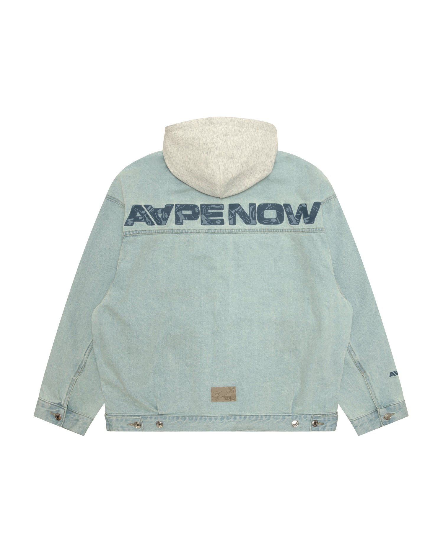 AAPE AAPENOW moonface hooded denim jacket | Aape official website