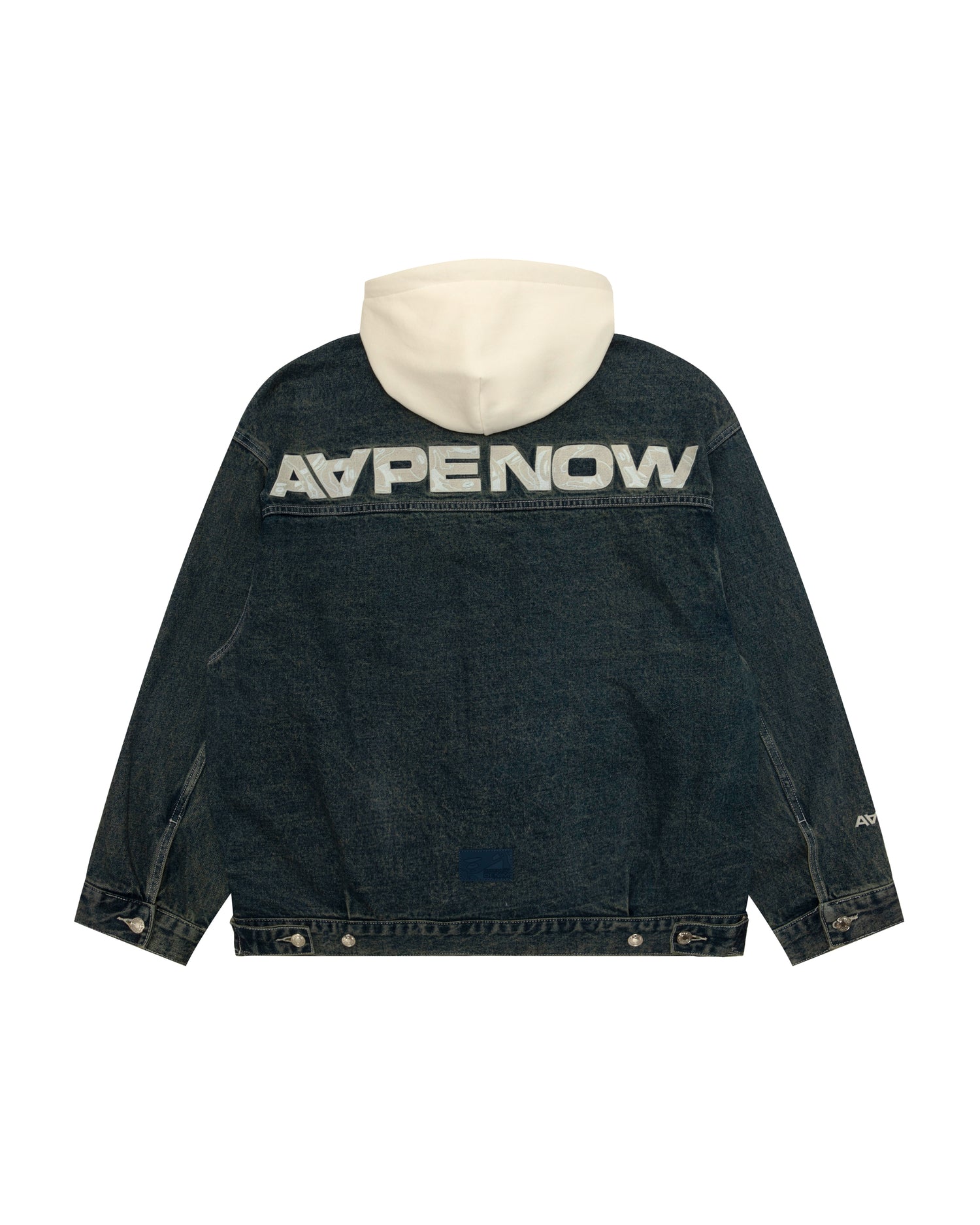 AAPE AAPENOW moonface hooded denim jacket | Aape official website