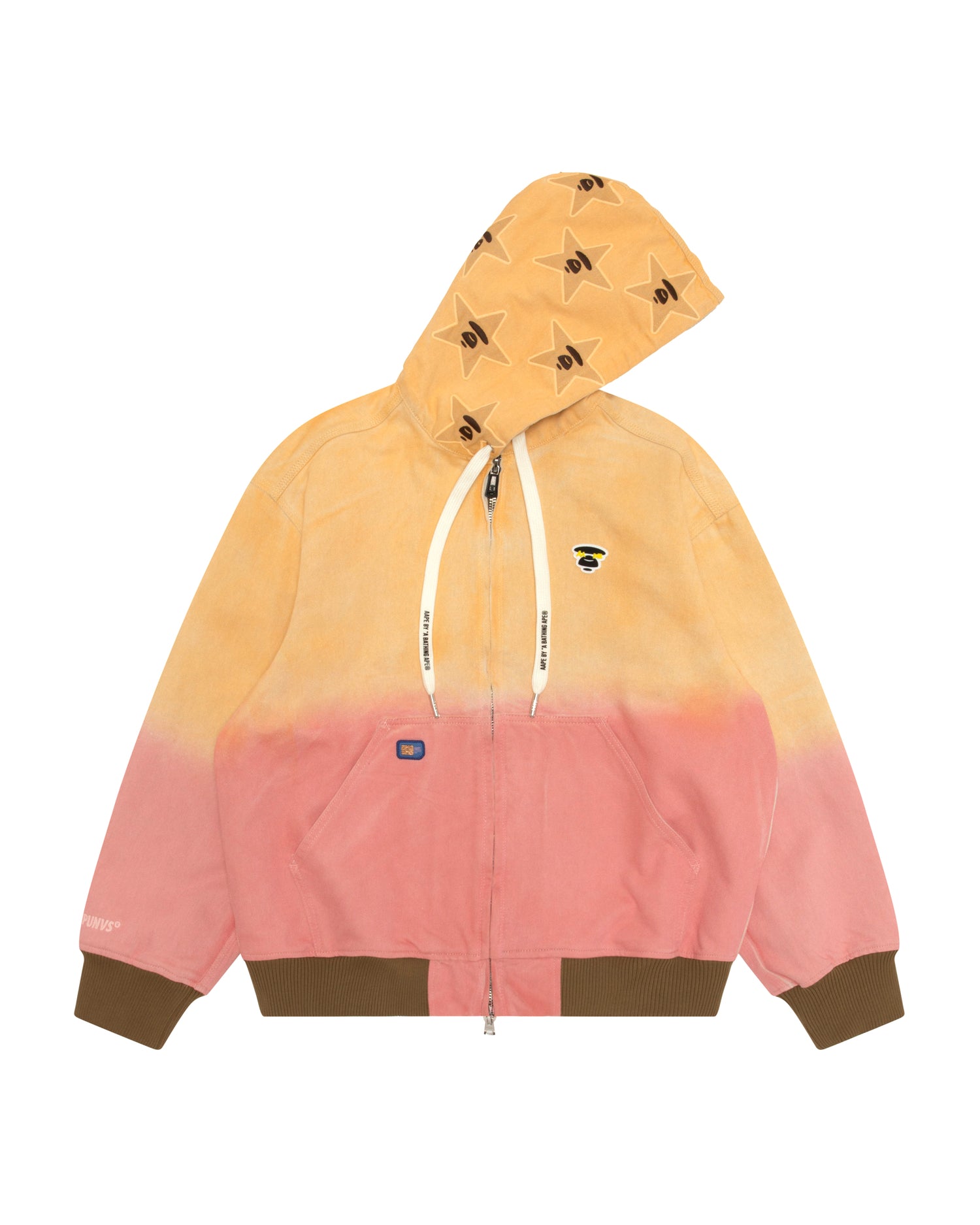 AAPE AAPEUNVS moonface hooded zip-up jacket | Aape official