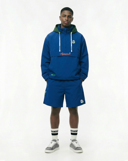 AAPEUNION half-zip hooded jacket
