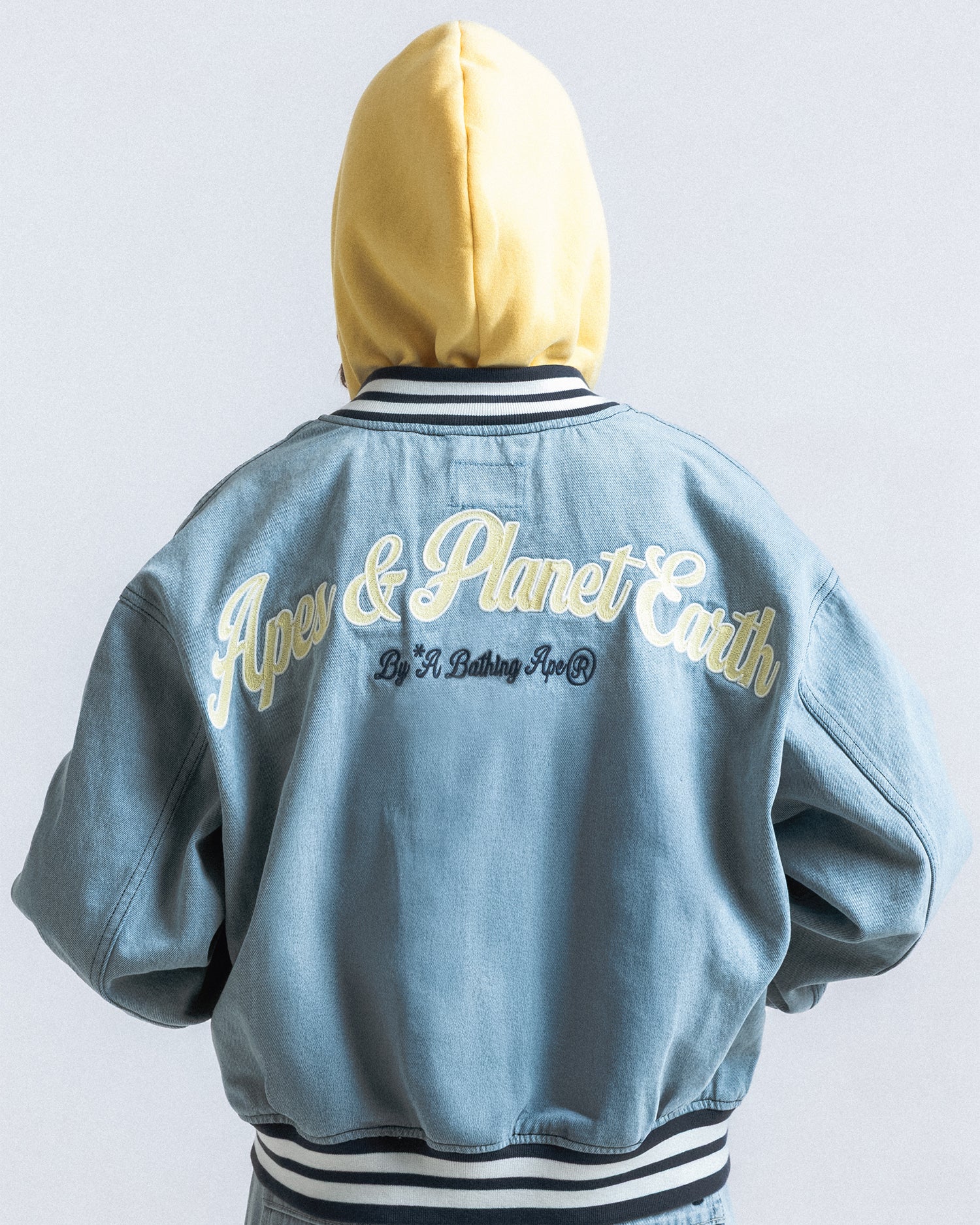 AAPE AAPEUNVS moonface hooded bomber jacket | Aape official