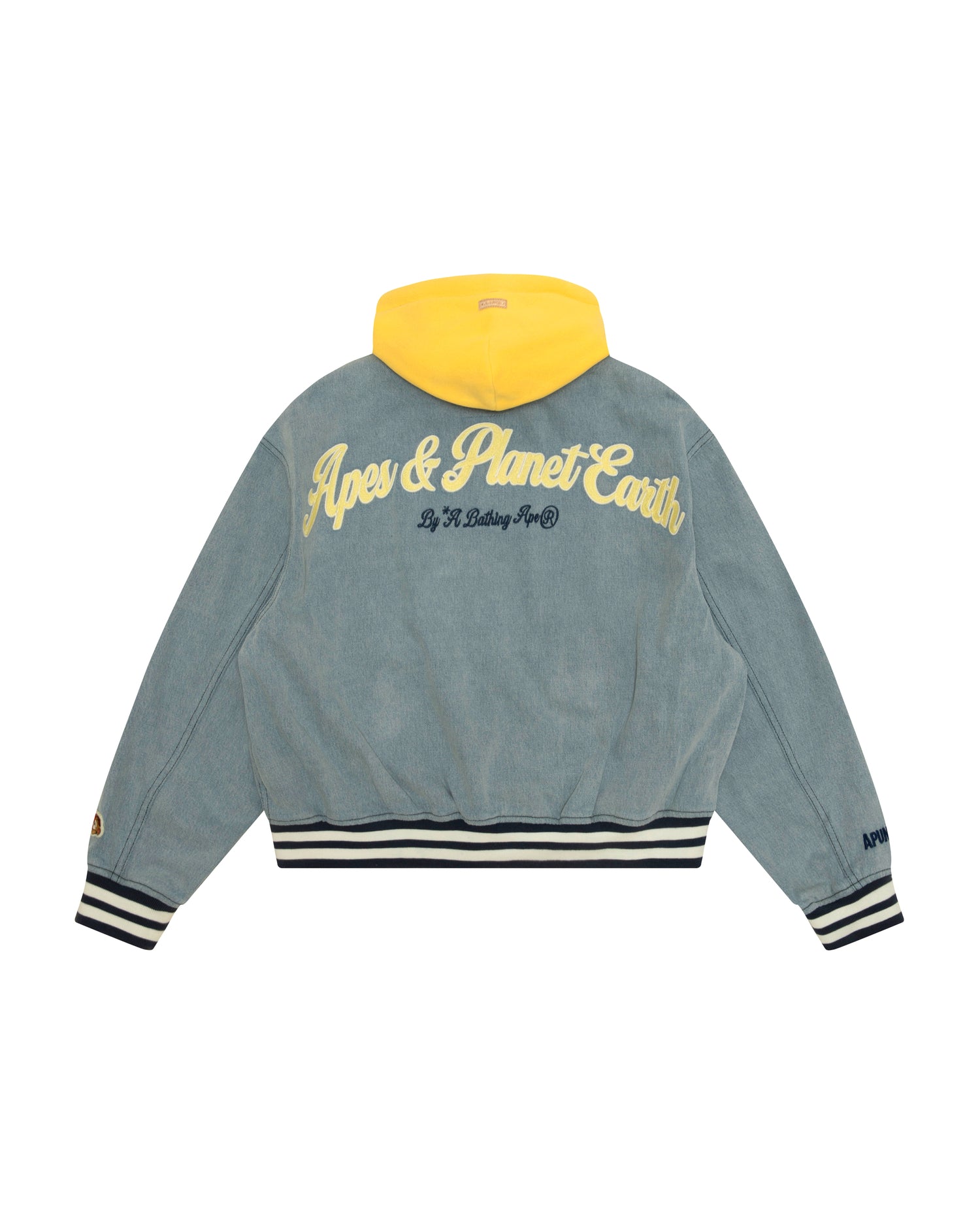 AAPE AAPEUNVS moonface hooded bomber jacket | Aape official