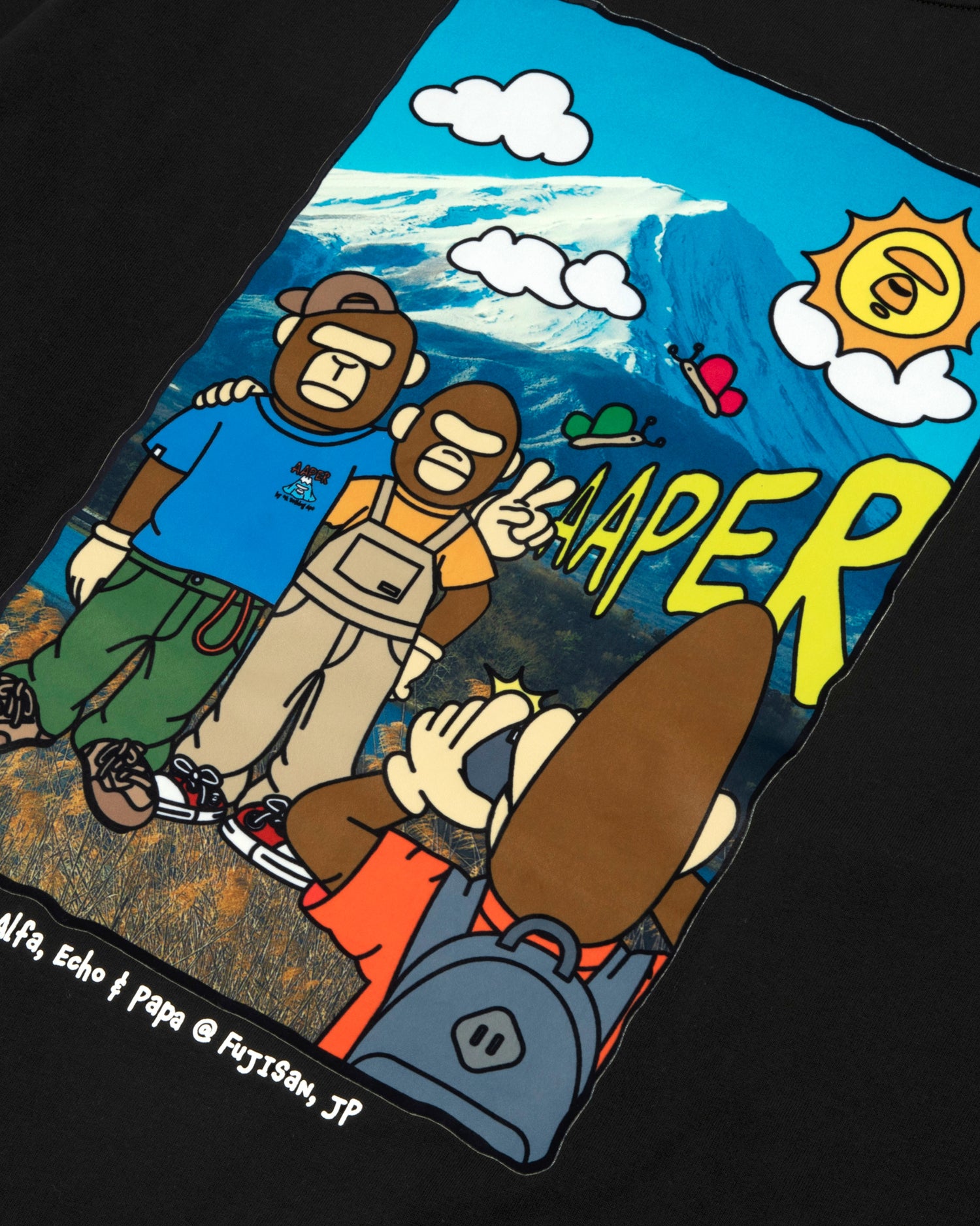 AAPE AAPER graphic long sleeve tee | Aape official website – AAPE.COM