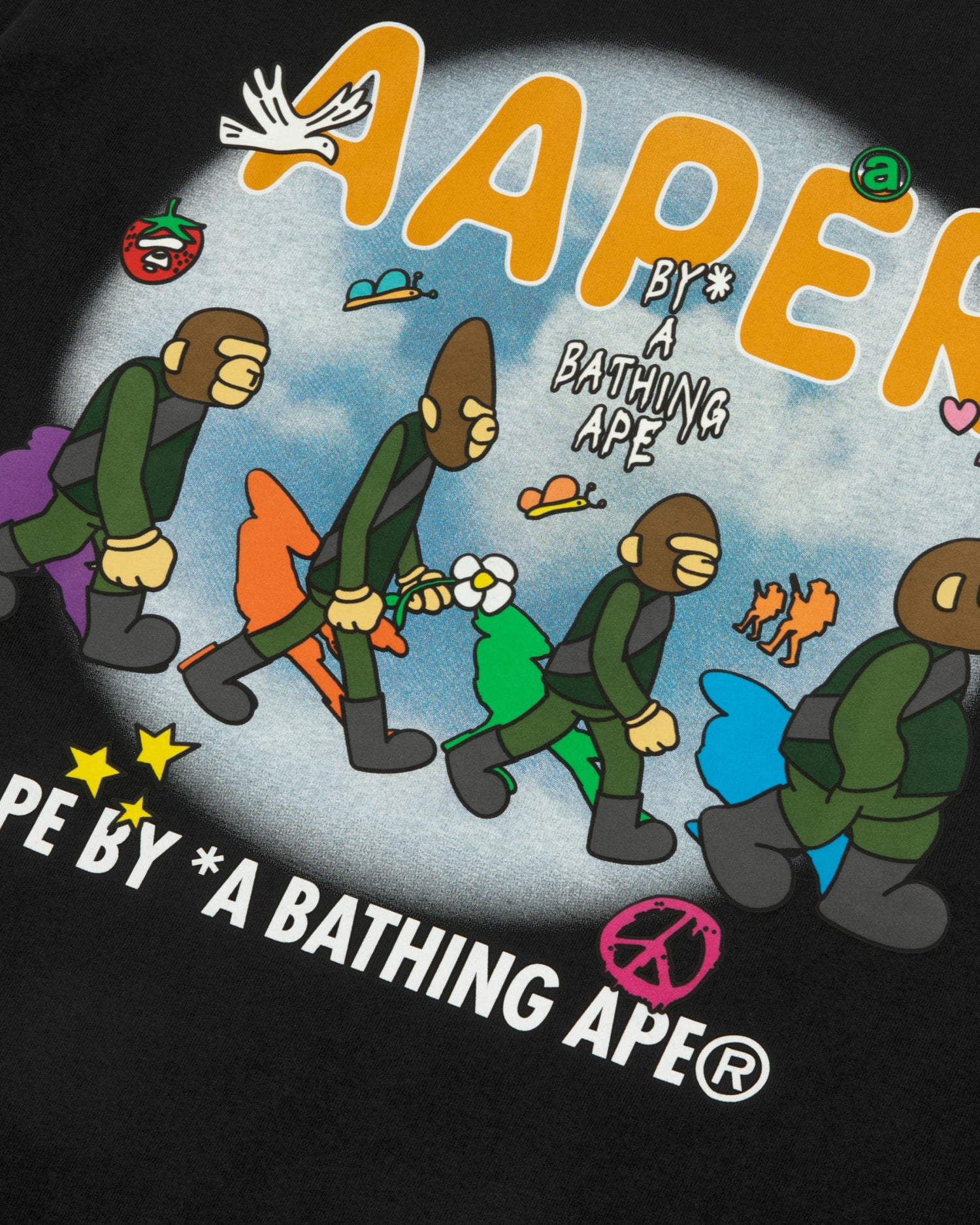 AAPE AAPER graphic long sleeve tee | Aape official website – AAPE.COM