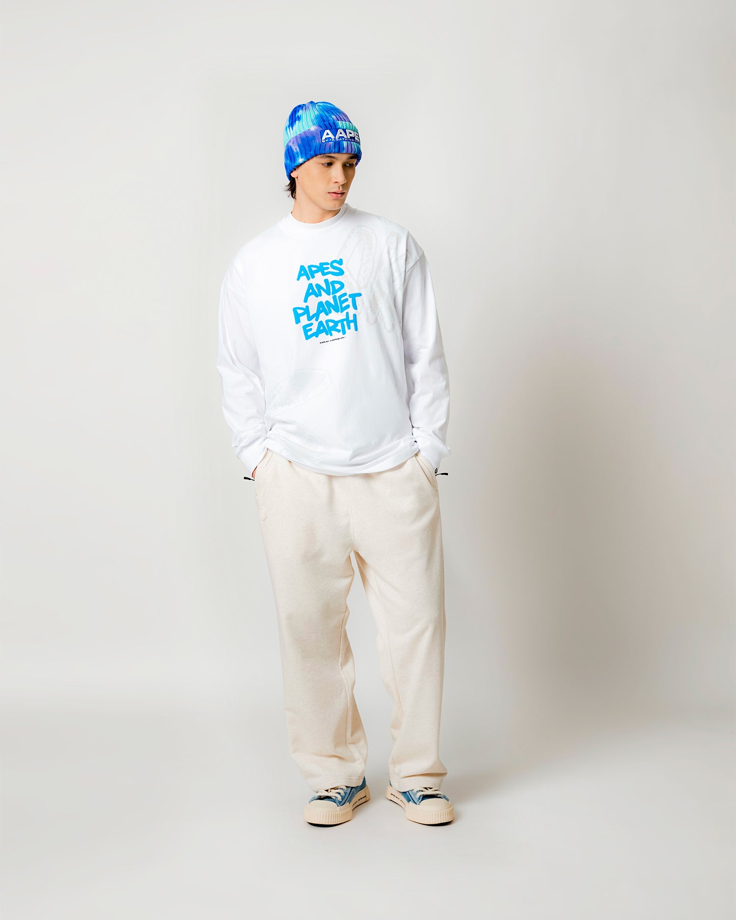 AAPE Apes and planet earth long sleeve tee | Aape official website