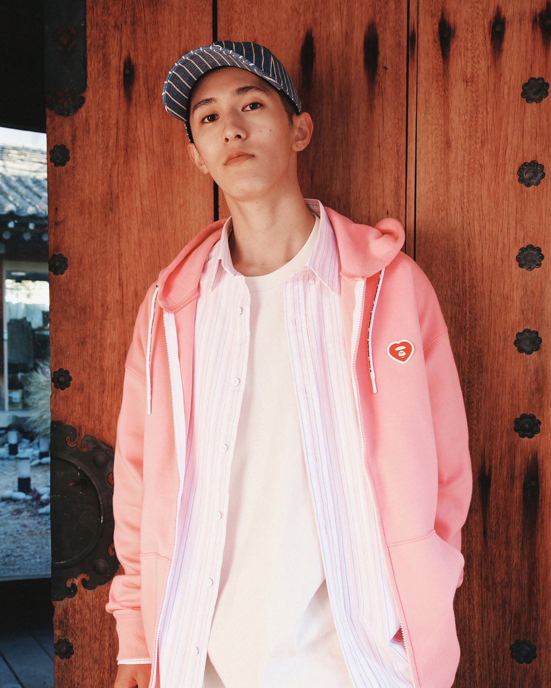 AAPENOW AAPE heart long sleeve tee