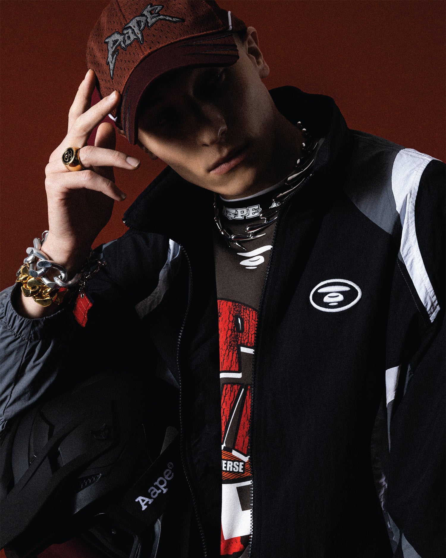 AAPE AAPEUNVS graphic long sleeve tee | Aape official website