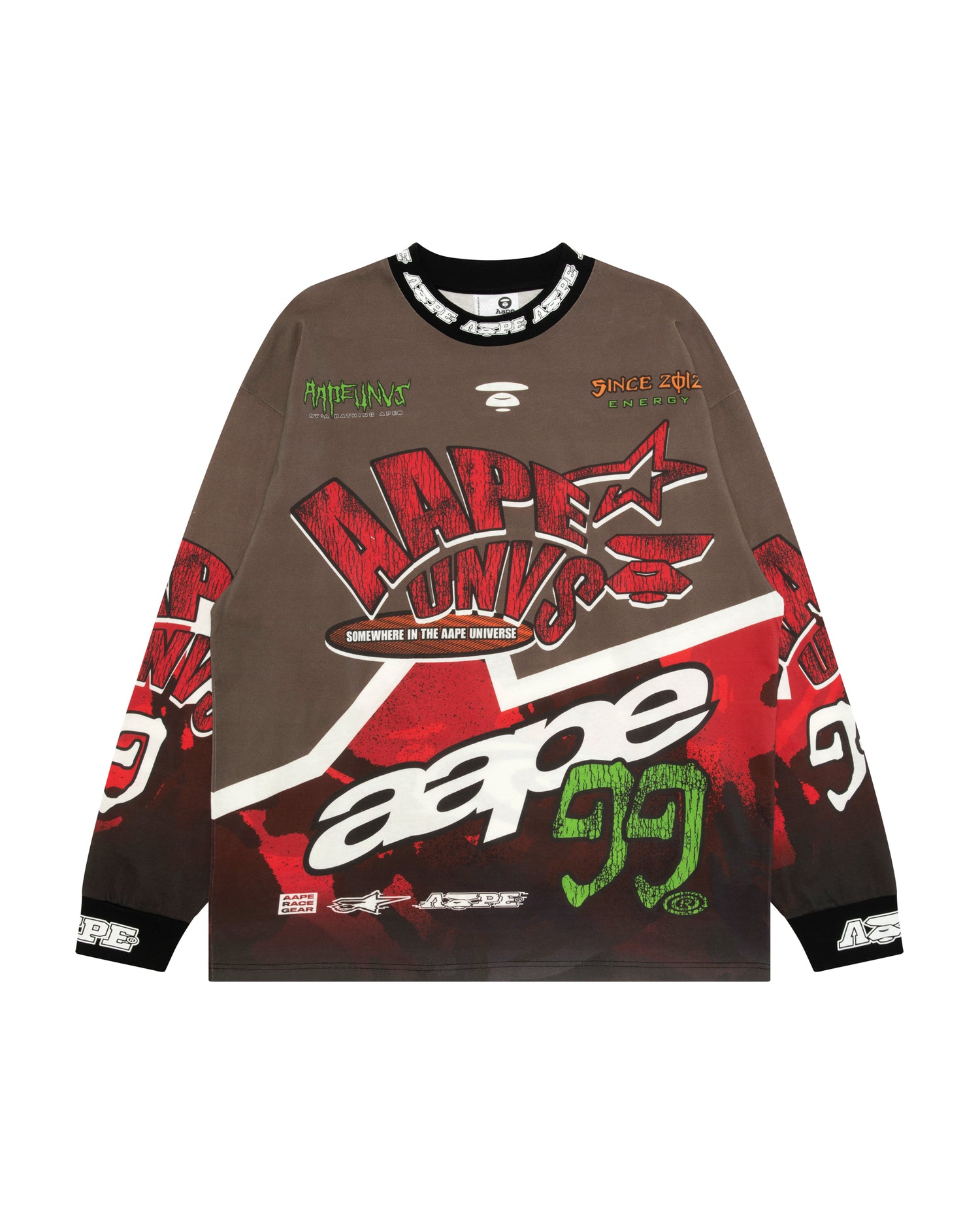 AAPE AAPEUNVS graphic long sleeve tee | Aape official website