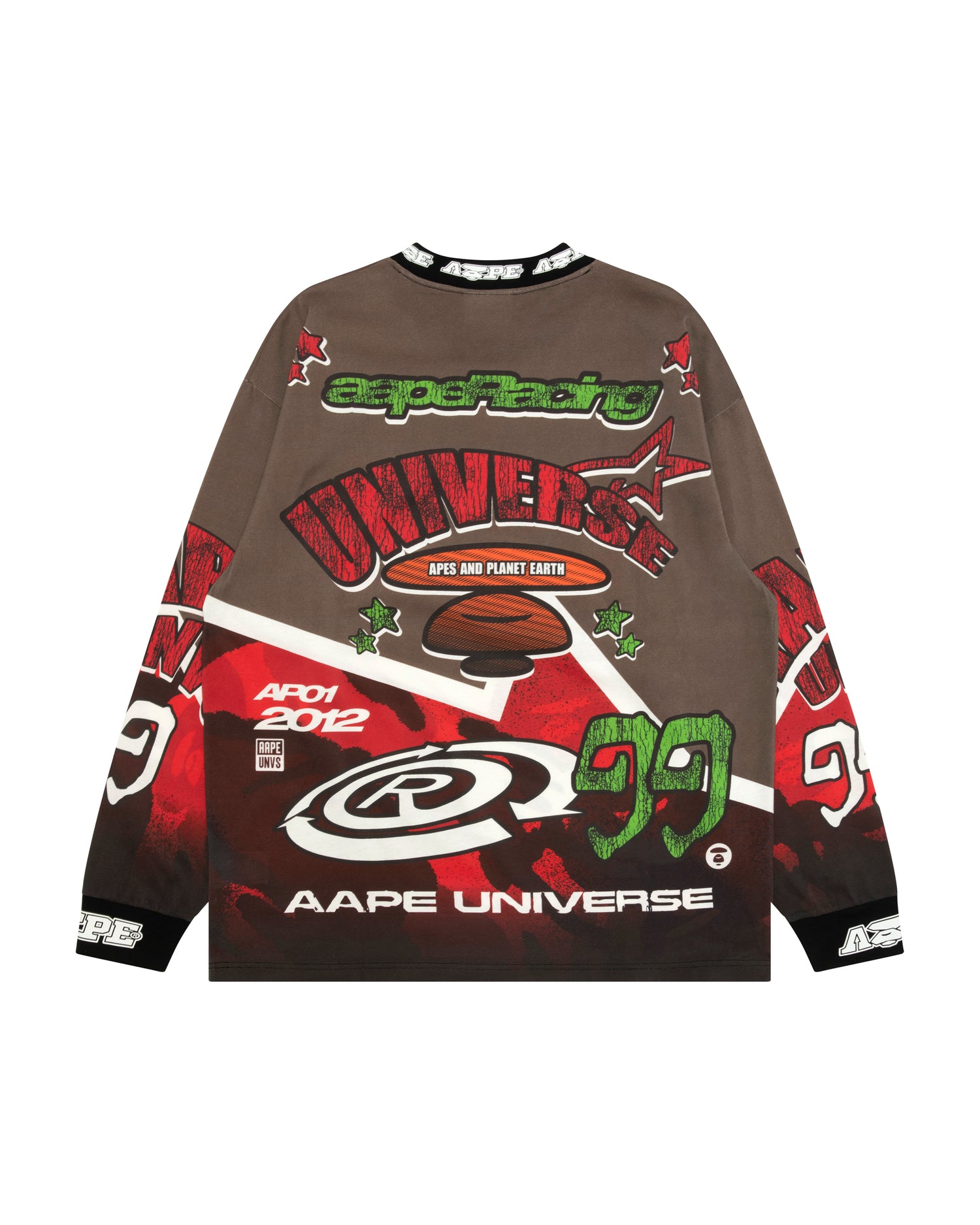 AAPE AAPEUNVS graphic long sleeve tee | Aape official website