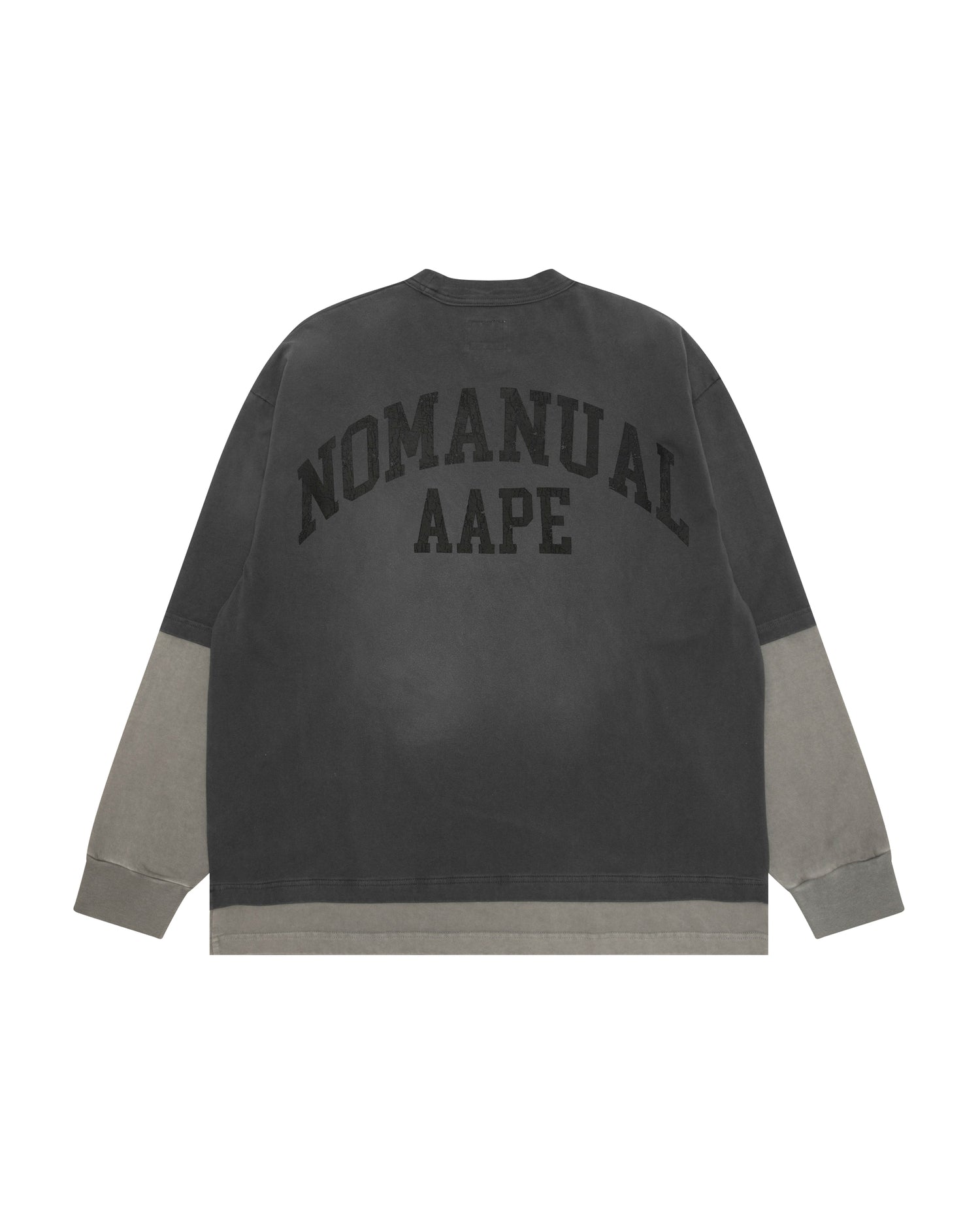 AAPE X NOMANUAL Layered long sleeve tee | Aape official website