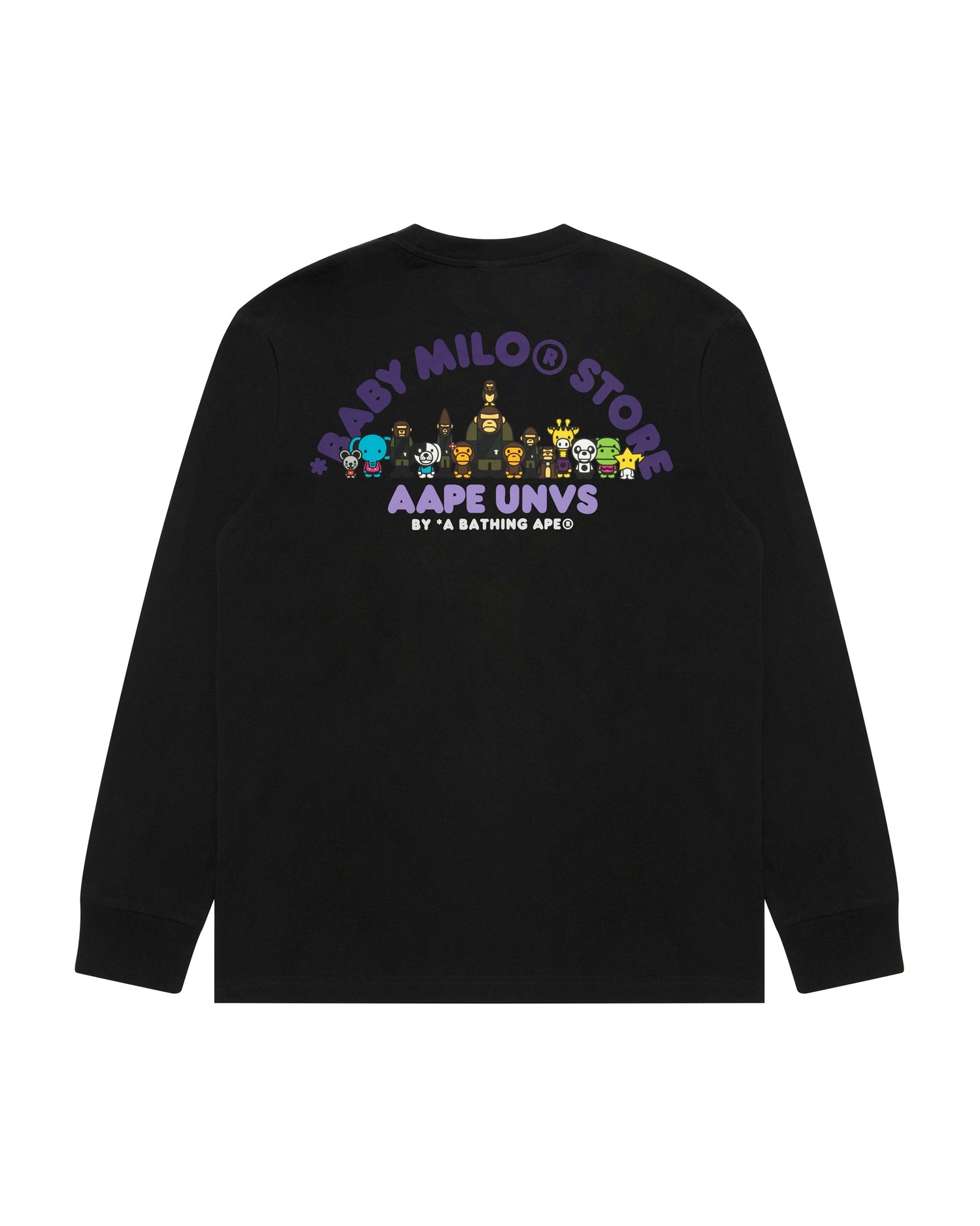 AAPE X Baby Milo Store AAPEUNVS graphic long sleeve tee | Aape